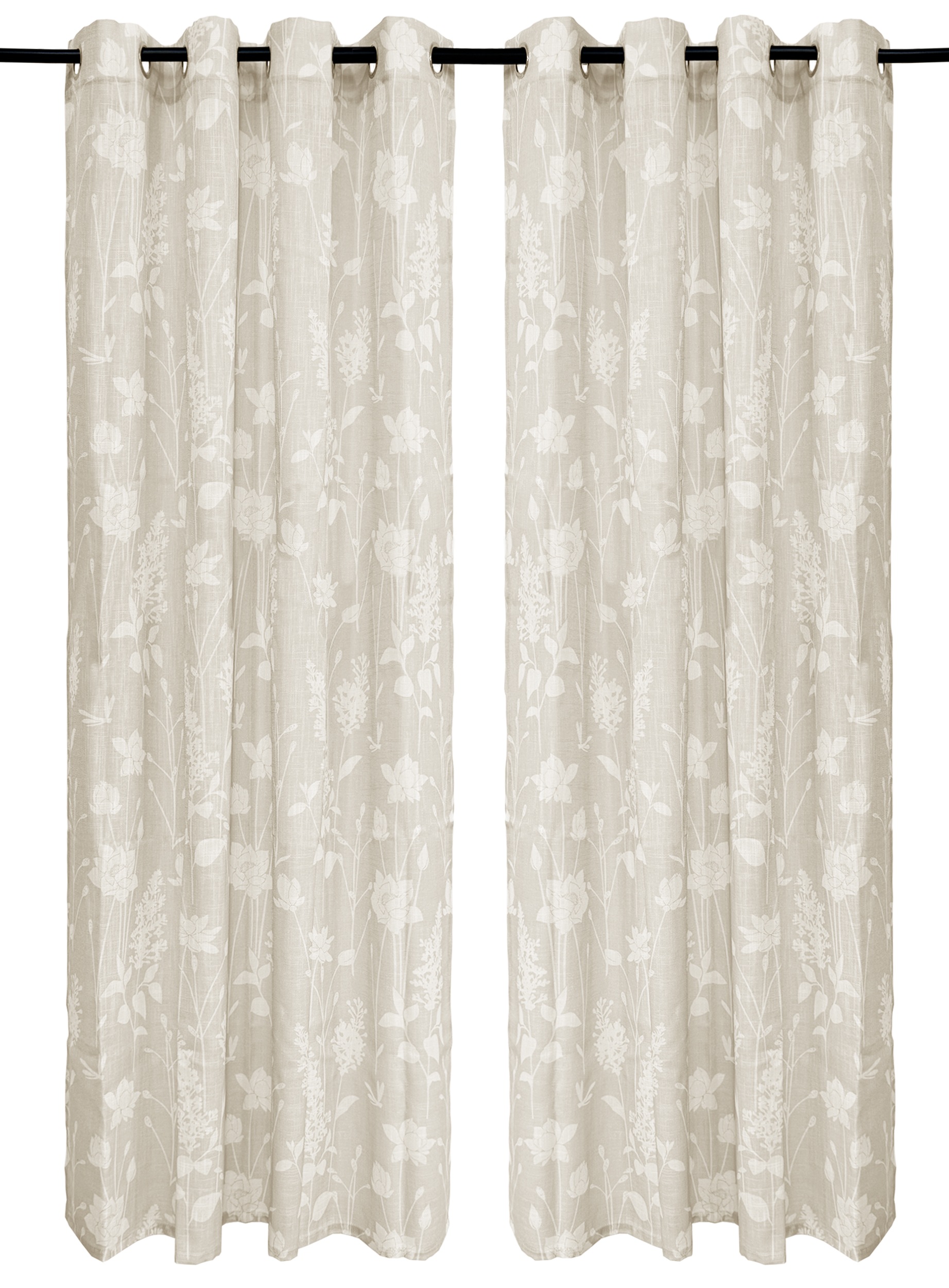 OTTO home Gardine »Linnah« Ösen 1 Stk. tlg. halbtransparent, strukturiert, günstig online kaufen