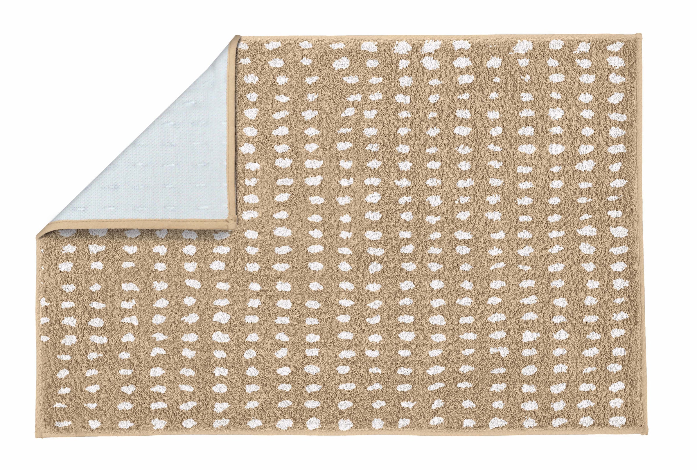 Kleine Wolke Badematte »Dottino«, rutschhemmend beschichtet, fußbodenheizungsgeeignet, Badteppich, modernes 2 farbiges Design