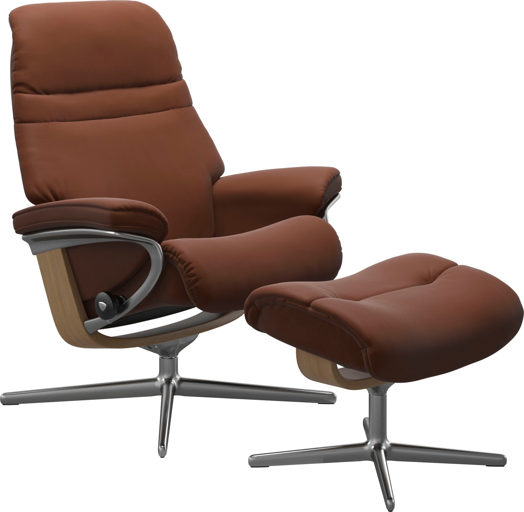 Stressless® Fußhocker »Sunrise«, mit Cross Base, Größe S, M & L, Holzakzent Eiche