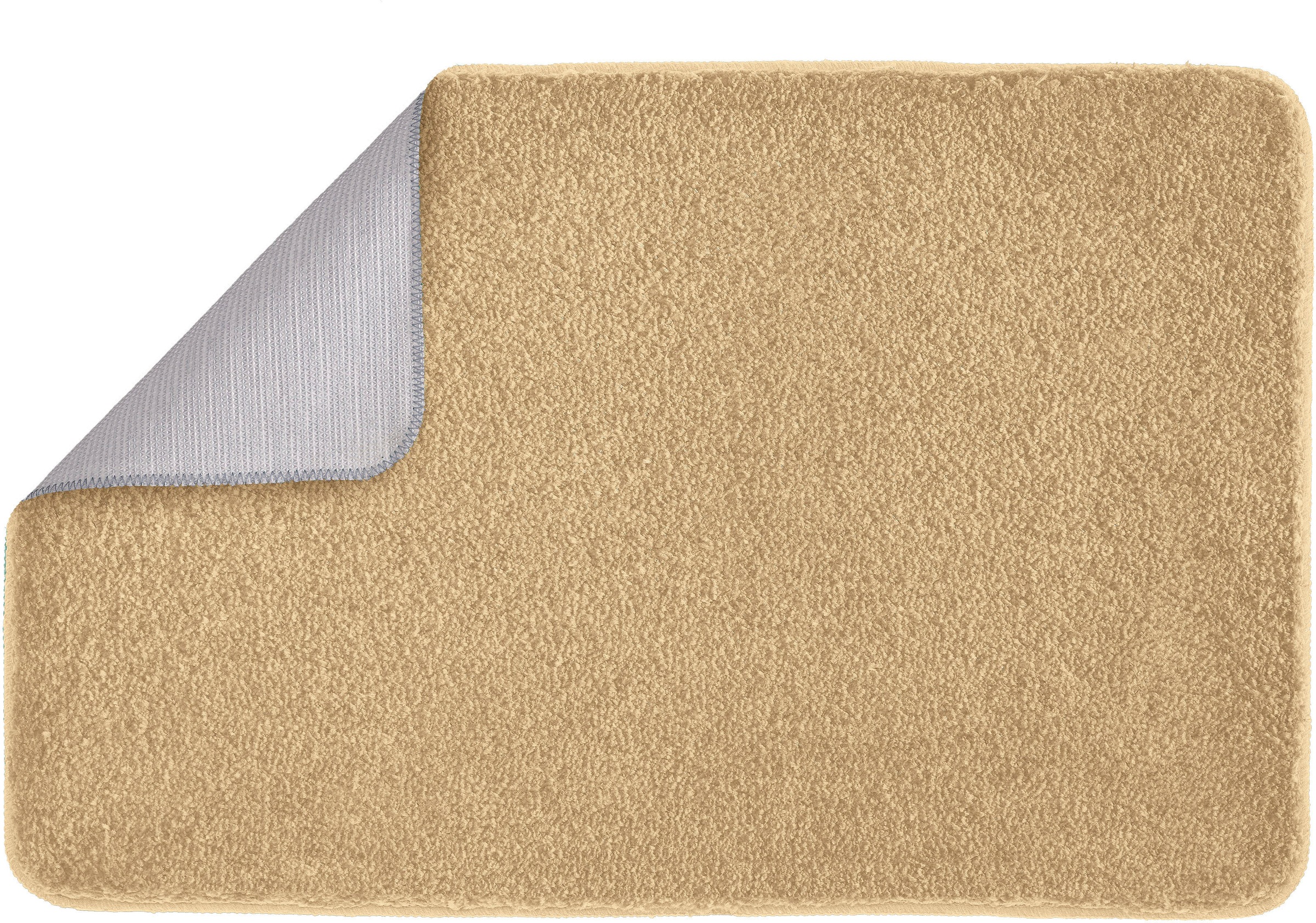 Kleine Wolke Badematte »Meadow«, rutschhemmend beschichtet, fußbodenheizungsgeeignet, Badteppich, Uni Farben