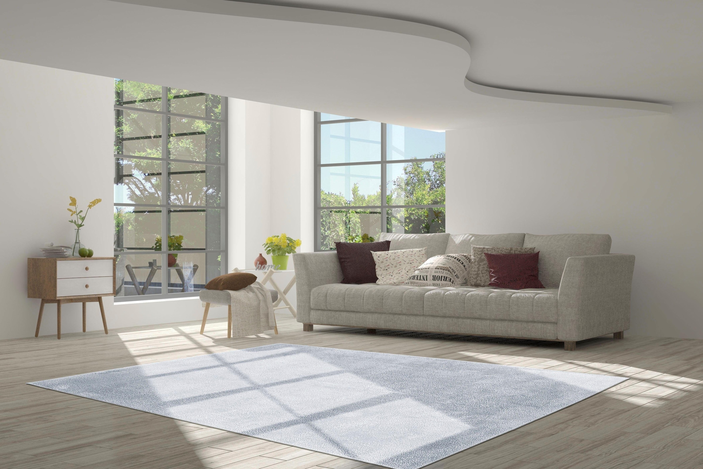 calo-deluxe Hochflor-Teppich »Vossi 111«, rechteckig, 40 mm Höhe, besonders weich durch Microfaser, Wohnzimmer