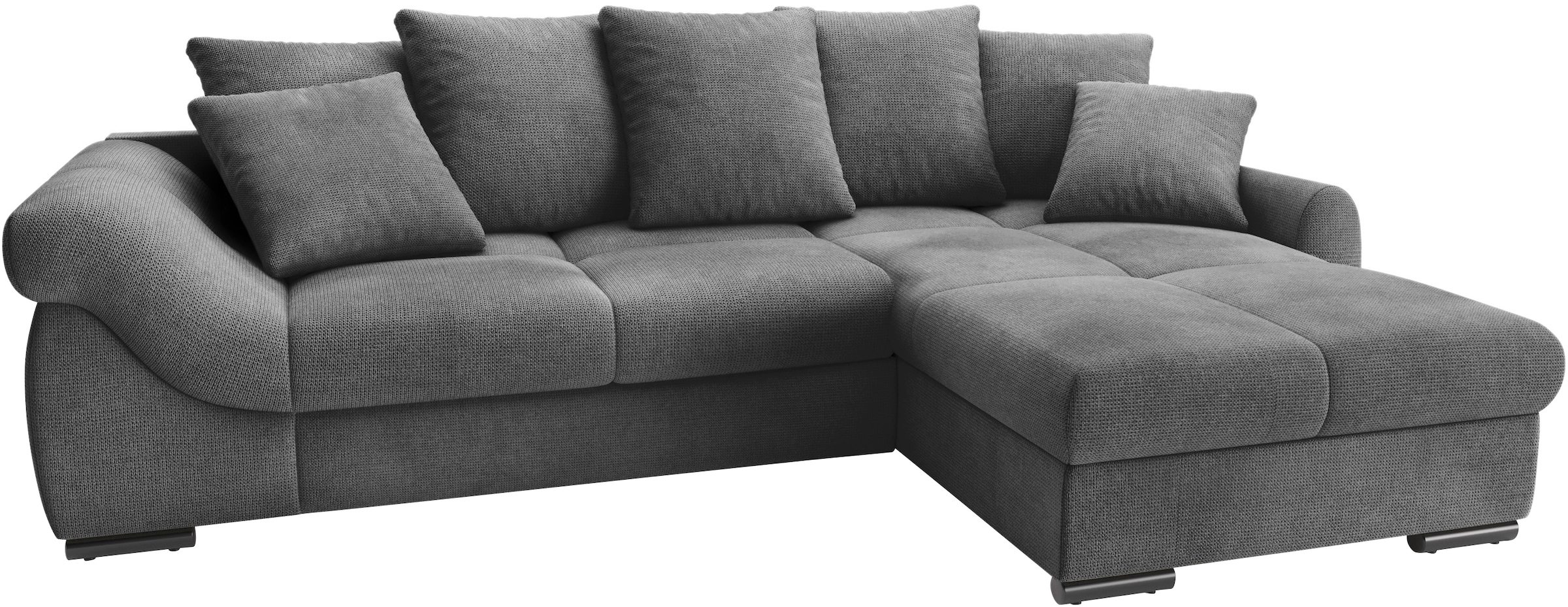 INOSIGN Ecksofa "Livorno", inkl. Hochschläfer-Bettauszug, XL-Bettkasten wei günstig online kaufen