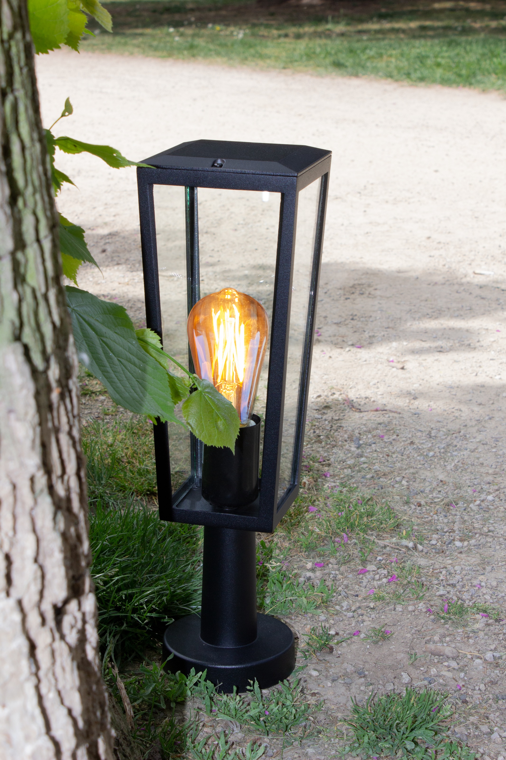 LUTEC Außen-Stehlampe »Aussensockelleuchte PINE«, 1 flammig, Leuchtmittel E27 | ohne Leuchtmittel