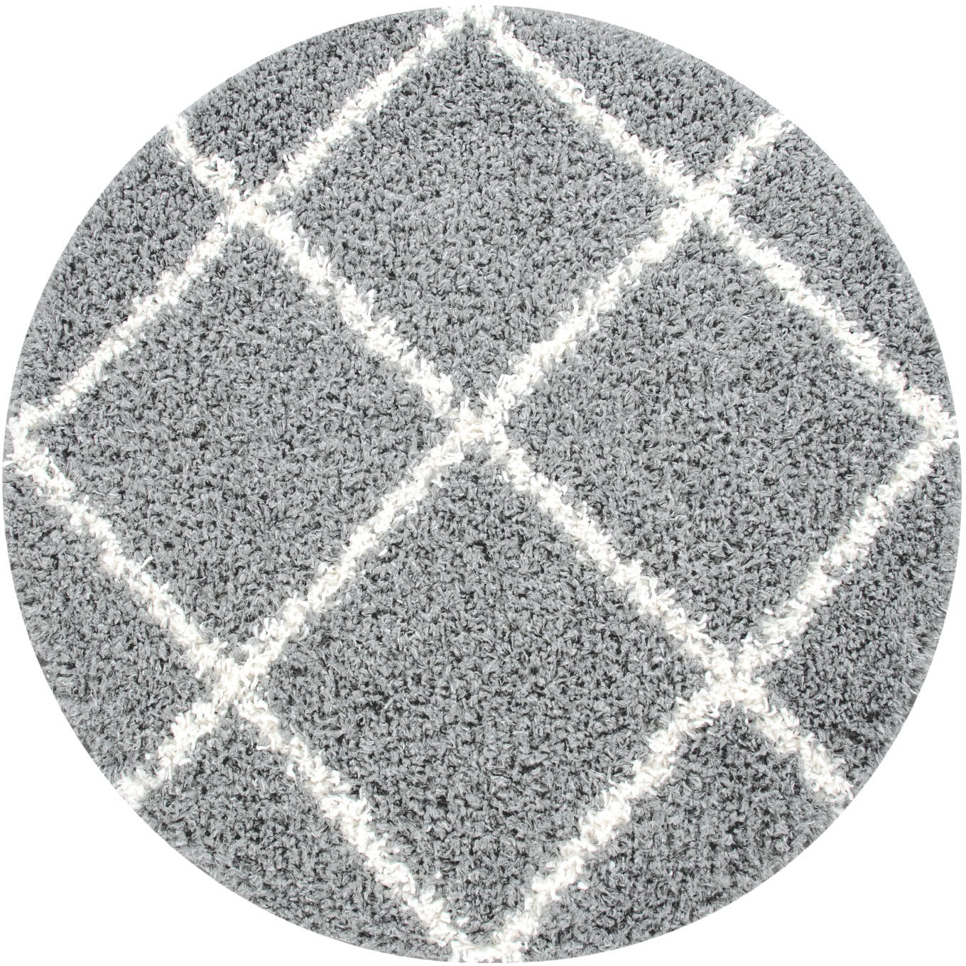 Paco Home Hochflor-Teppich »Kalmar 441«, rund, 40 mm Höhe, Scandi Design, R günstig online kaufen