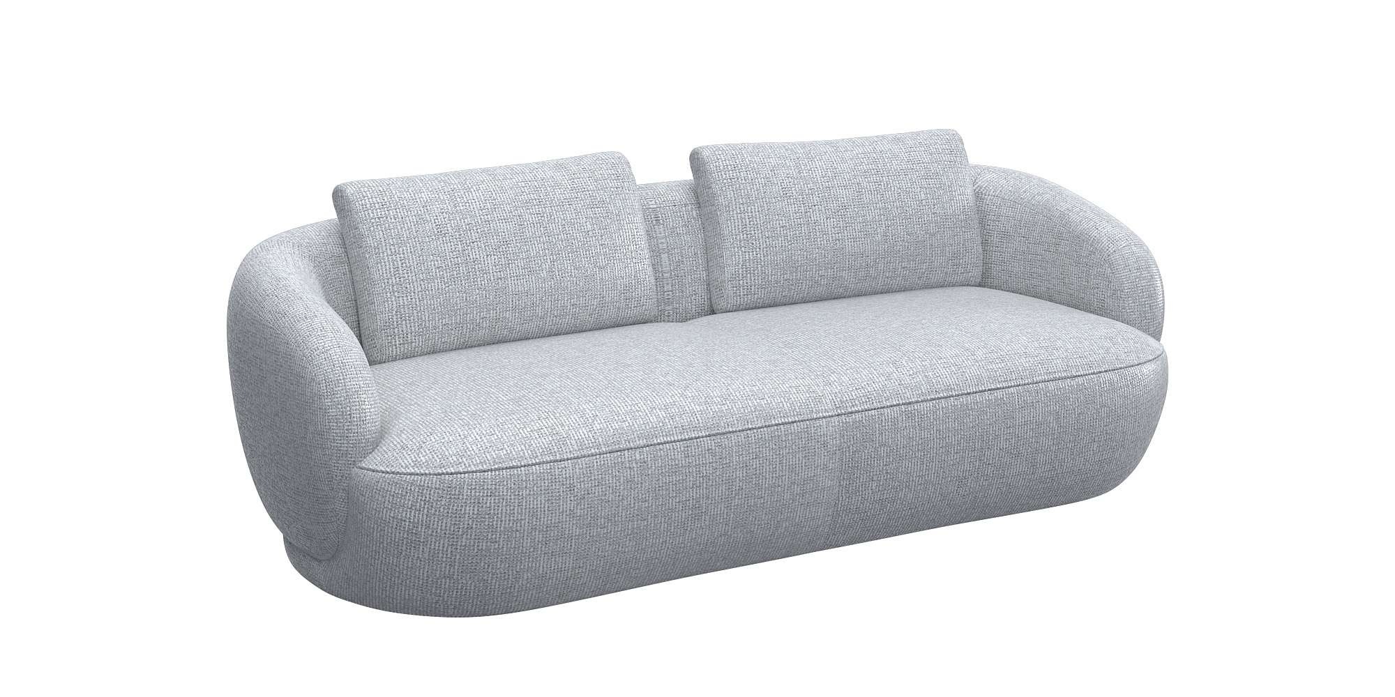 FLEXLUX 3-Sitzer »Torino, rund und bequem, Couch, Dreisitzer, OTTOs Choice«, Modernes, organisches Sofa-Design, Kaltschaum, Wellenunterfederung