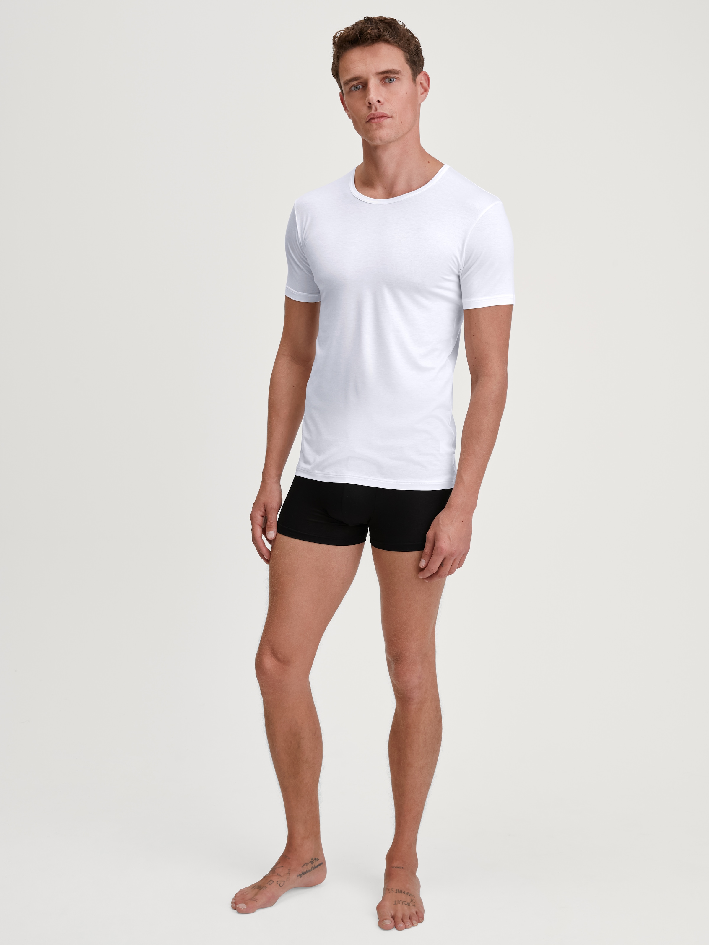 CALIDA T-Shirt »Natural Cooling« Rundhals-Ausschnitt, Single Jersey, elastisch, weich, Kurzarm