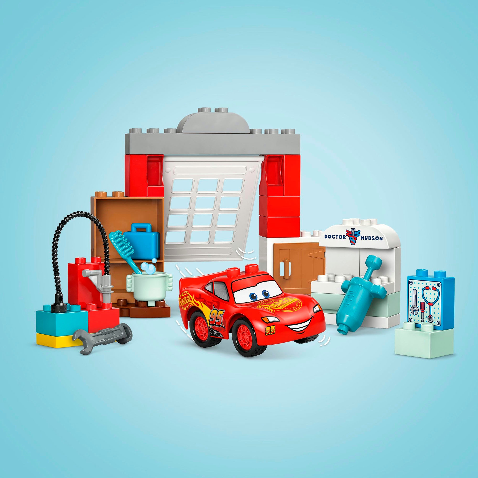 LEGO® Konstruktionsspielsteine »McQueens Besuch in Docs Werkstatt (10456), LEGO DUPLO Disney™«, (35 St.), Made in Europe