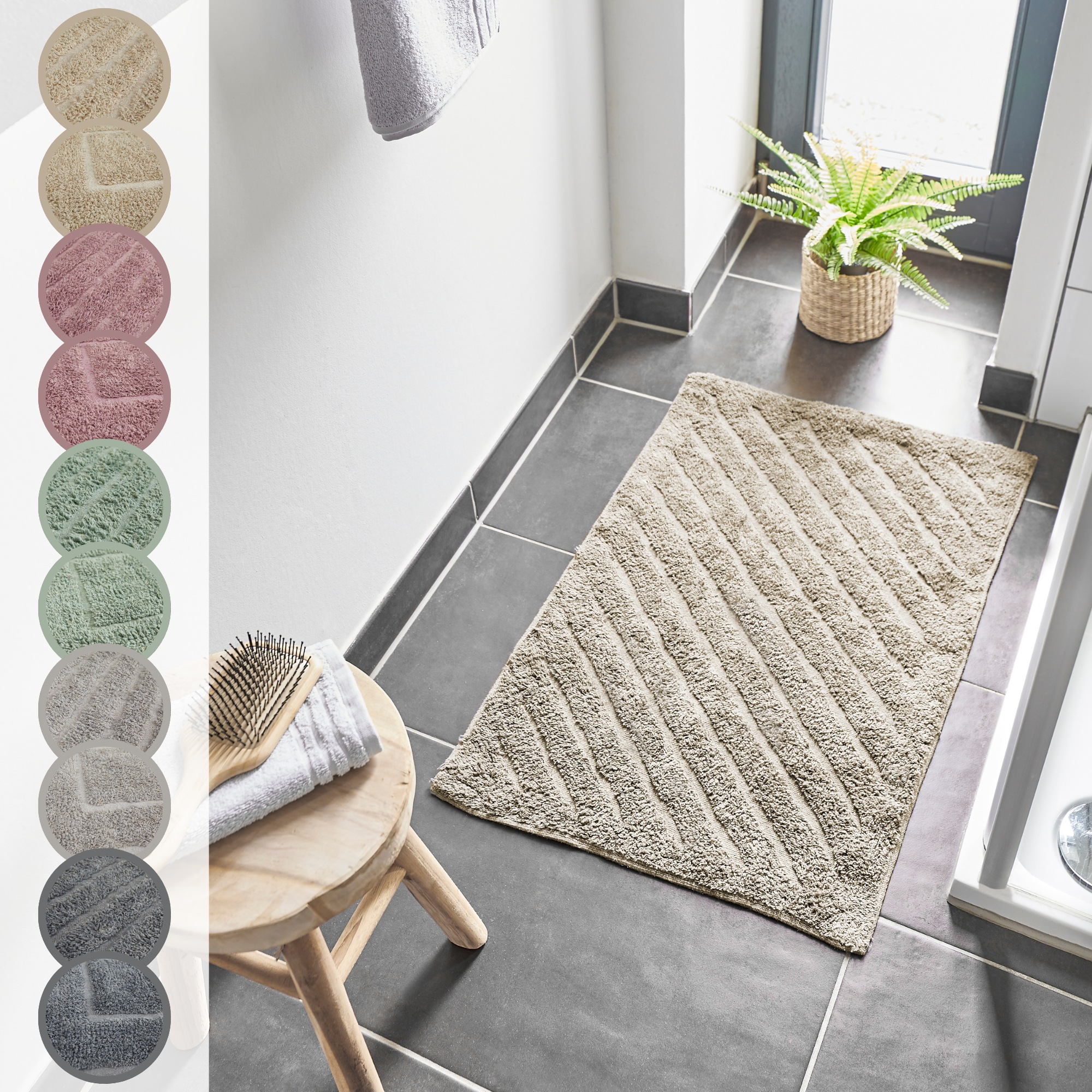 Andiamo Badematte »Havanna, 50x80 cm«, fußbodenheizungsgeeignet-schnell tro günstig online kaufen