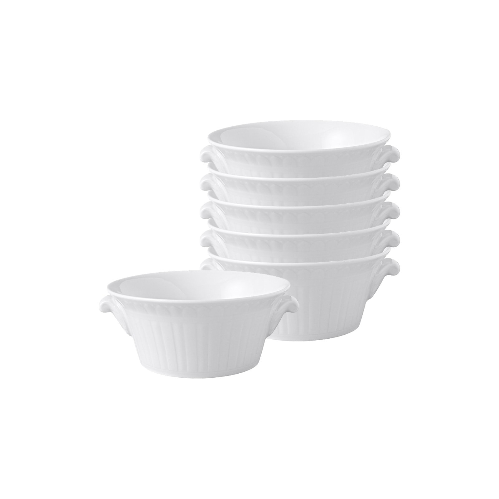 Villeroy & Boch Tasse »Suppentassen Cellini 400 ml 6er Set weiß« günstig online kaufen