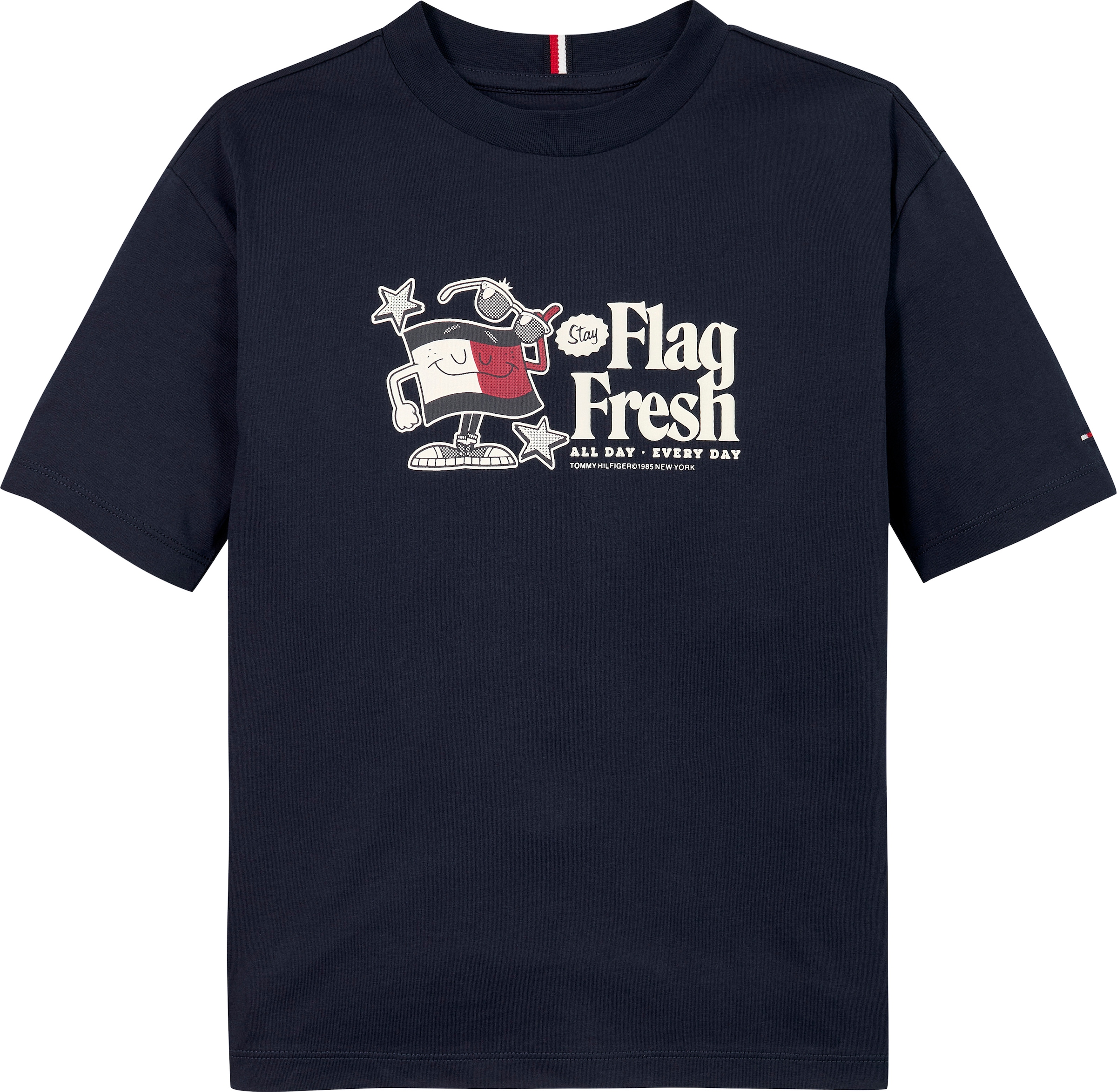 Tommy Hilfiger T-Shirt »FLAG FUN TEE SS«, mit Logodruck