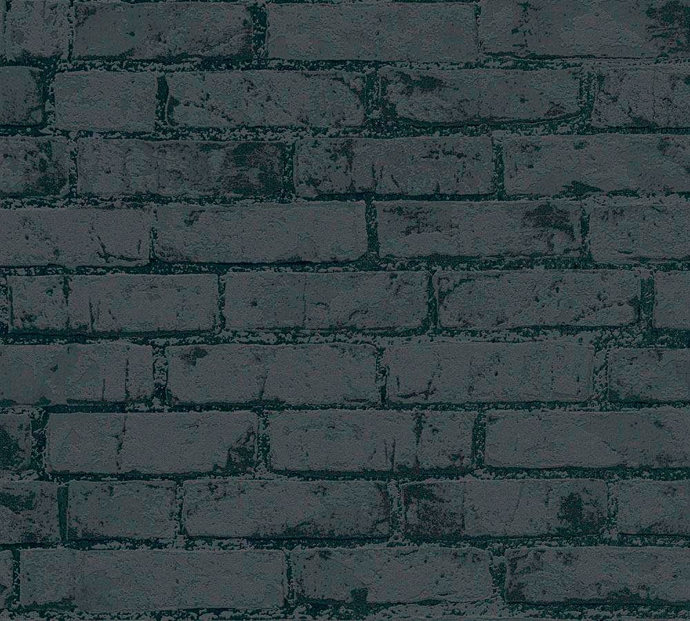 Livingwalls Tapete Stein-Optik Antrazitgrau und Schwarz 53 cm x 10,05 m AS- günstig online kaufen