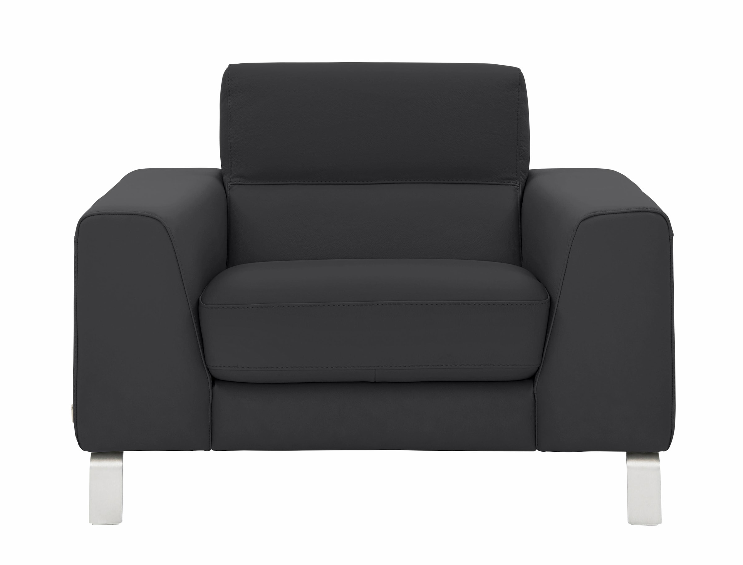 CALIA ITALIA Sessel »Simon Loungesessel, Designsessel, sehr bequem« in zwei Lederqualitäten
