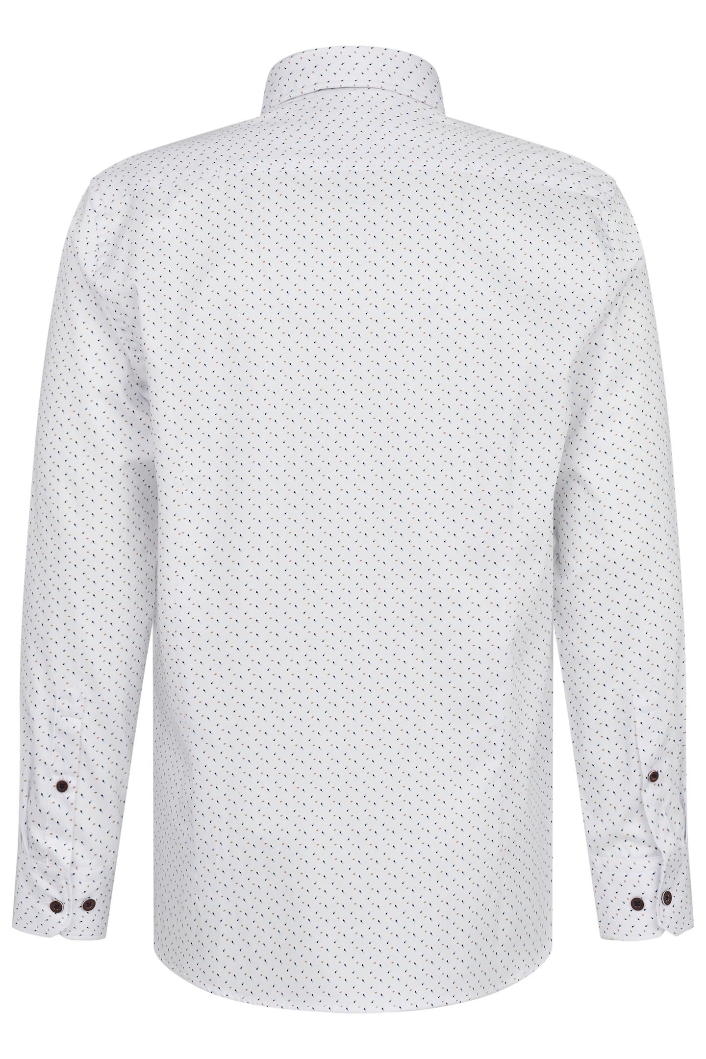 bugatti Langarmhemd, in Satinoptik und mit Under-Button-Down Kragen