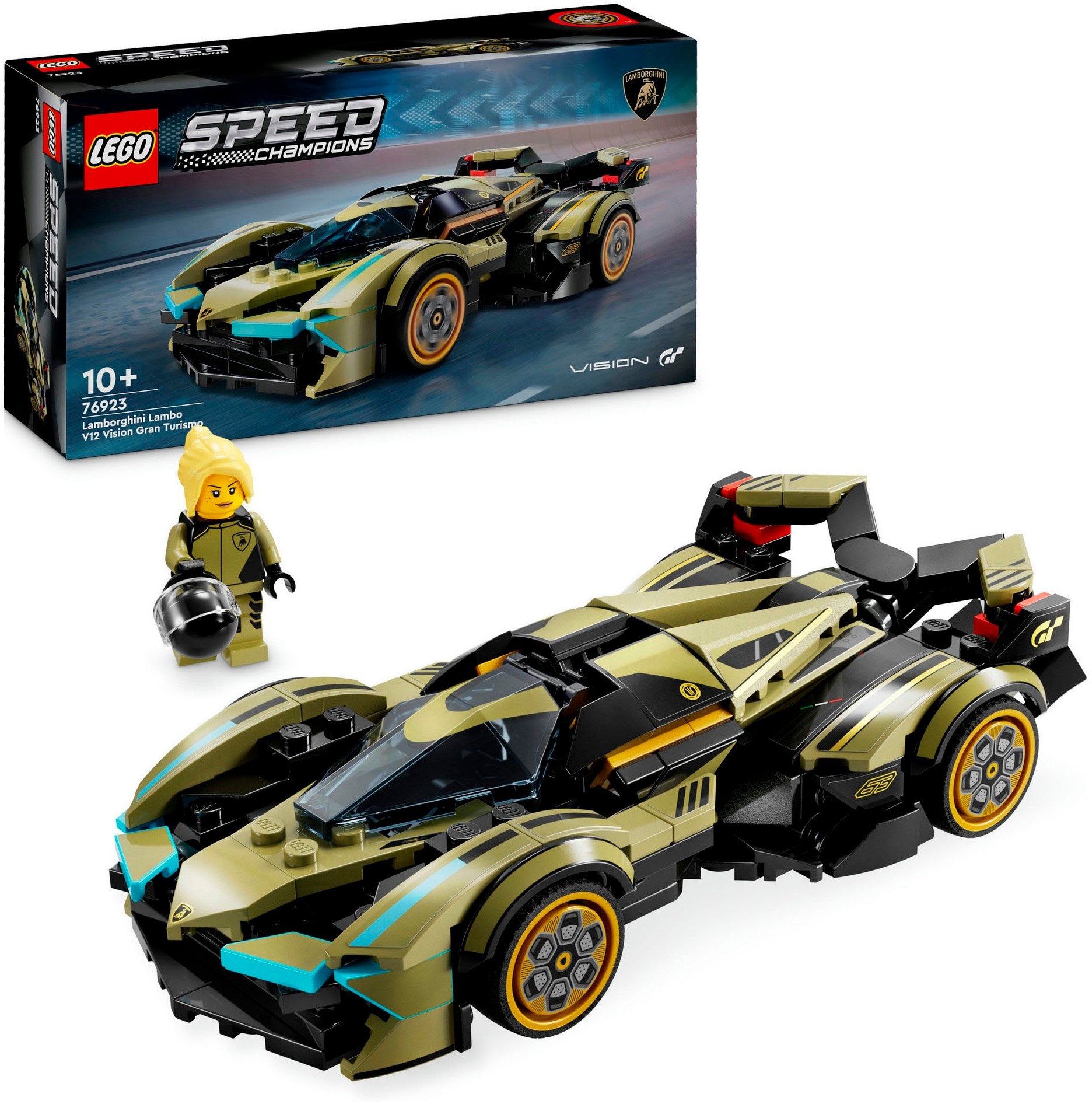 LEGO® Konstruktionsspielsteine »Lamborghini Lambo V12 Vision GT Supersportwagen (76923)«, (230 St.), LEGO Speed Champions; Made in Europe