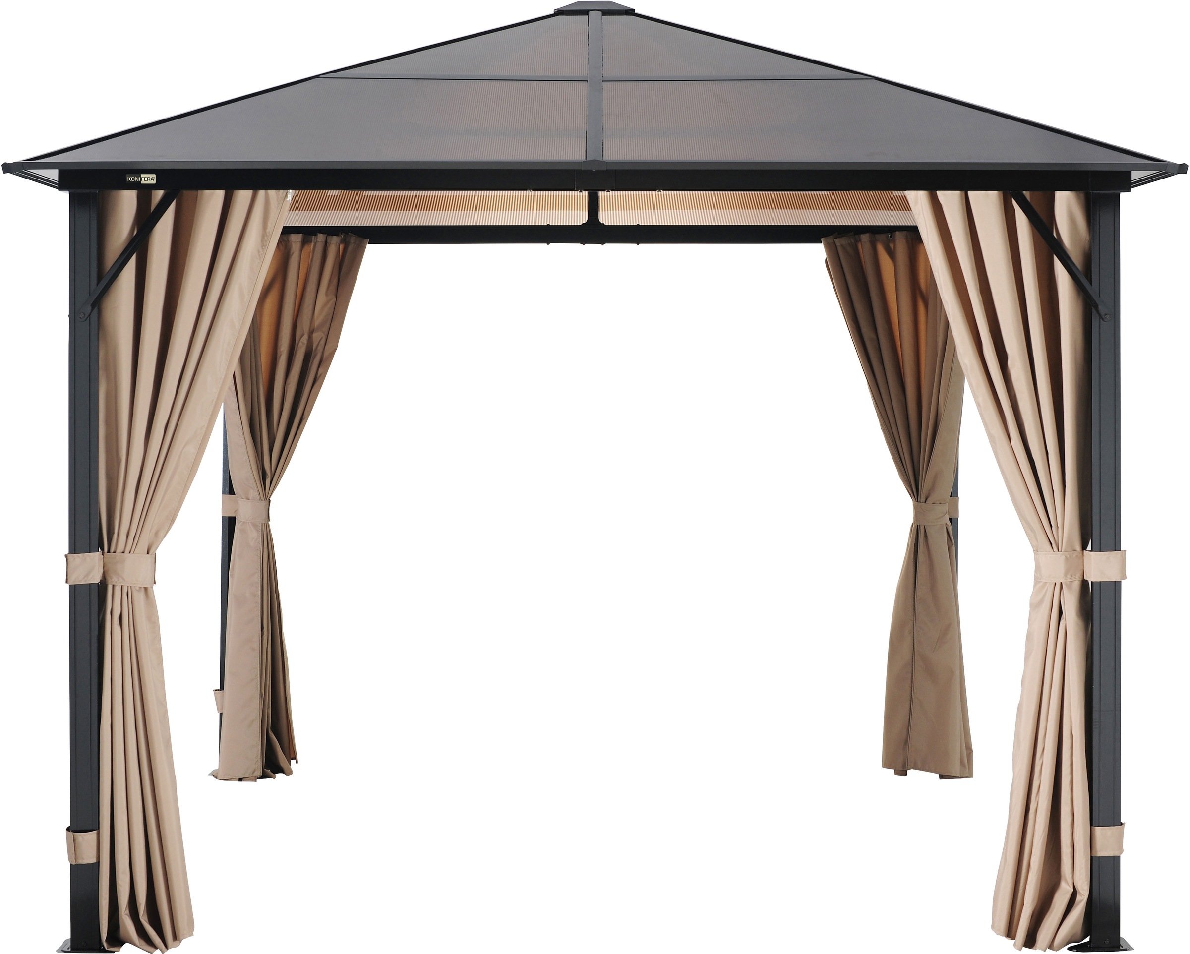 KONIFERA Pavillon »Aruba 2.0« Gestell aus Aluminium, Dach aus Polycarbonat- günstig online kaufen