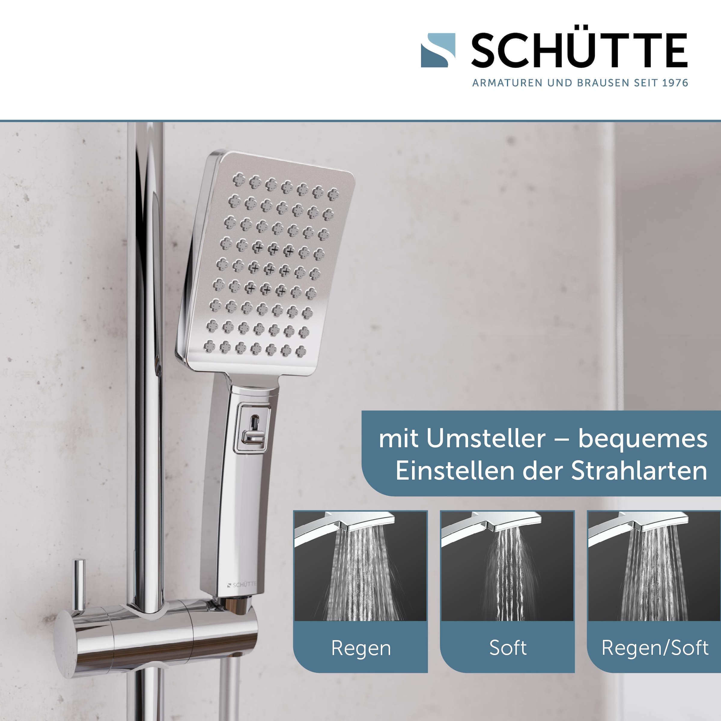 Schütte Brausegarnitur »Mallorca« Duschsystem mit Kopfbrause und Handbrause
