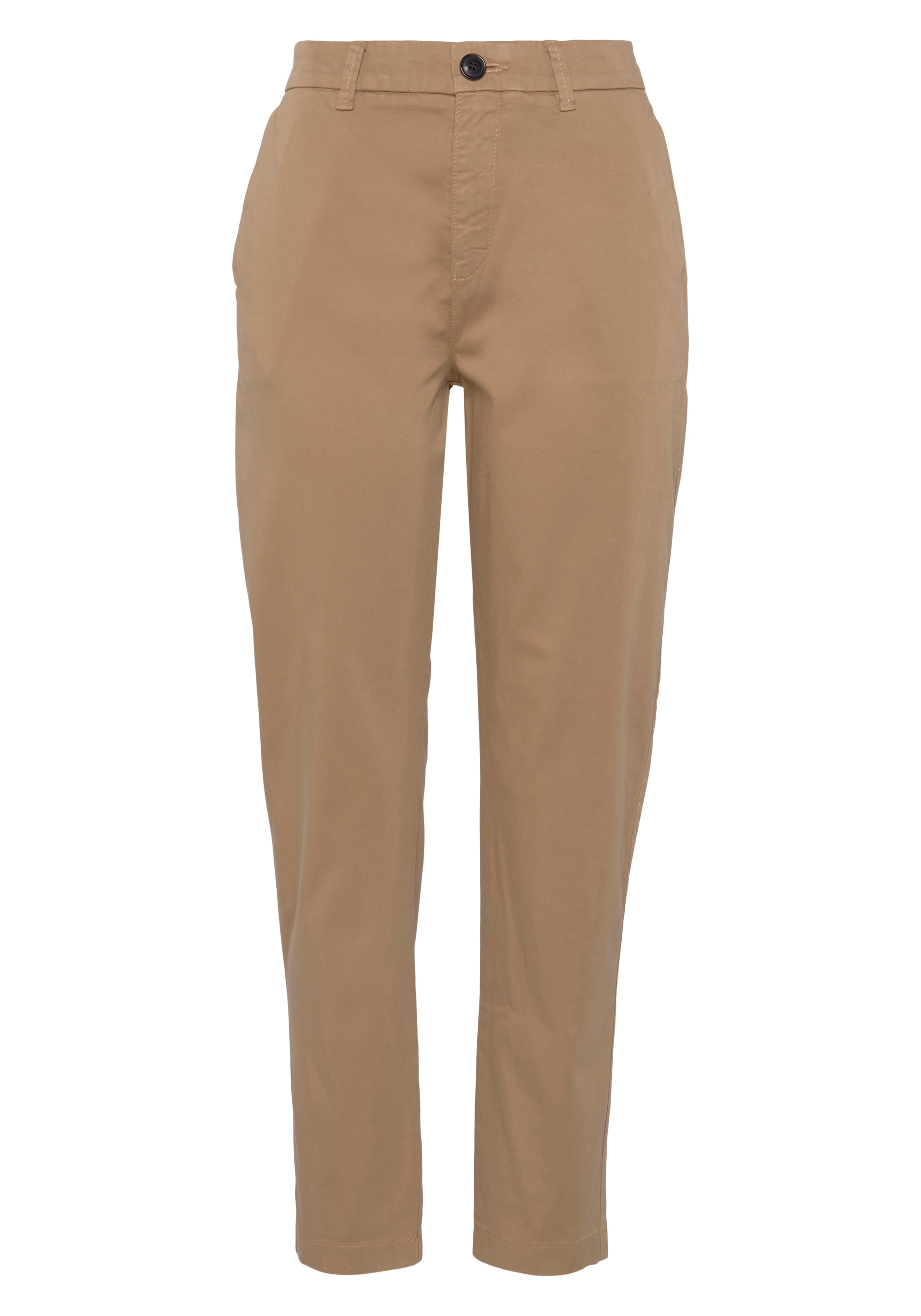 BOSS ORANGE Webhose »Tachini Premium Damenmode«, mit Leder-Brandlabel am hinteren Bundabschluss