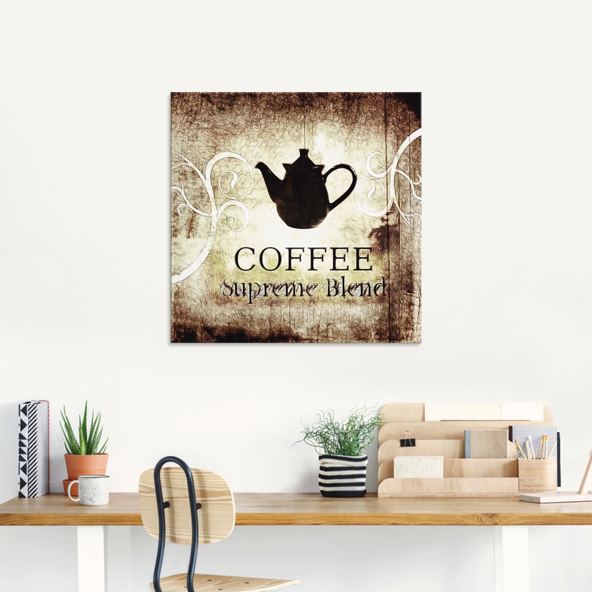 Artland Glasbild »Kaffee«, Getränke, (1 St.), in verschiedenen Größen