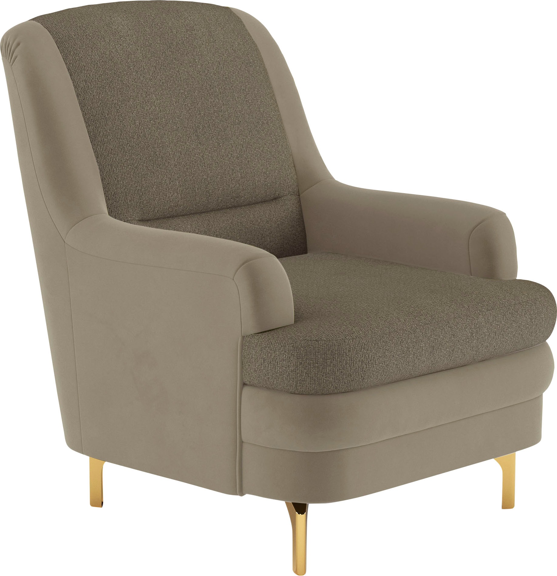 sit&more Sessel »Orient«, inkl. 1 Zierkissen mit Strass-Stein, goldfabene M günstig online kaufen
