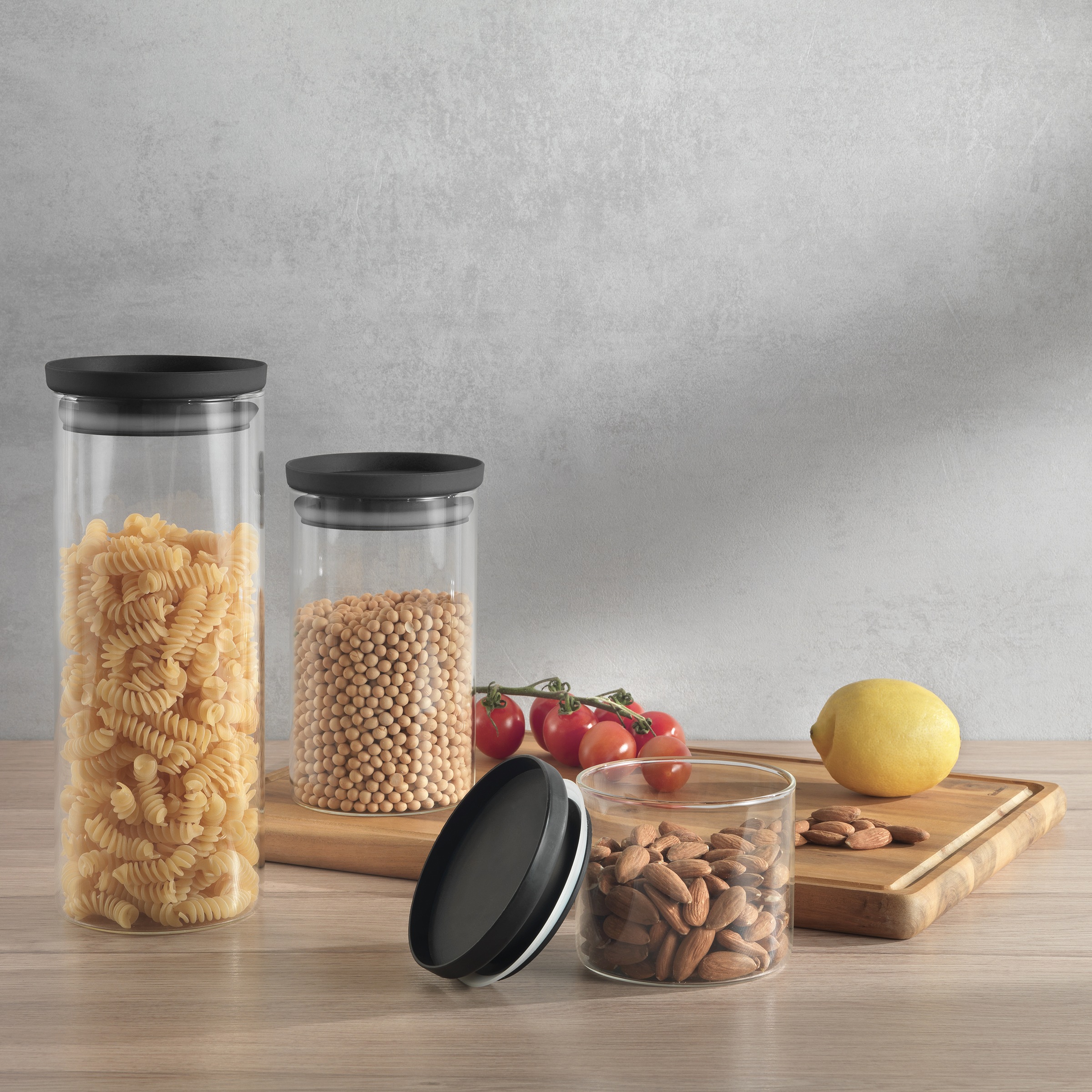 Metaltex Vorratsglas »Aroma Line, Lebensmittelaufbewahrungsbehälter«, (Set, günstig online kaufen