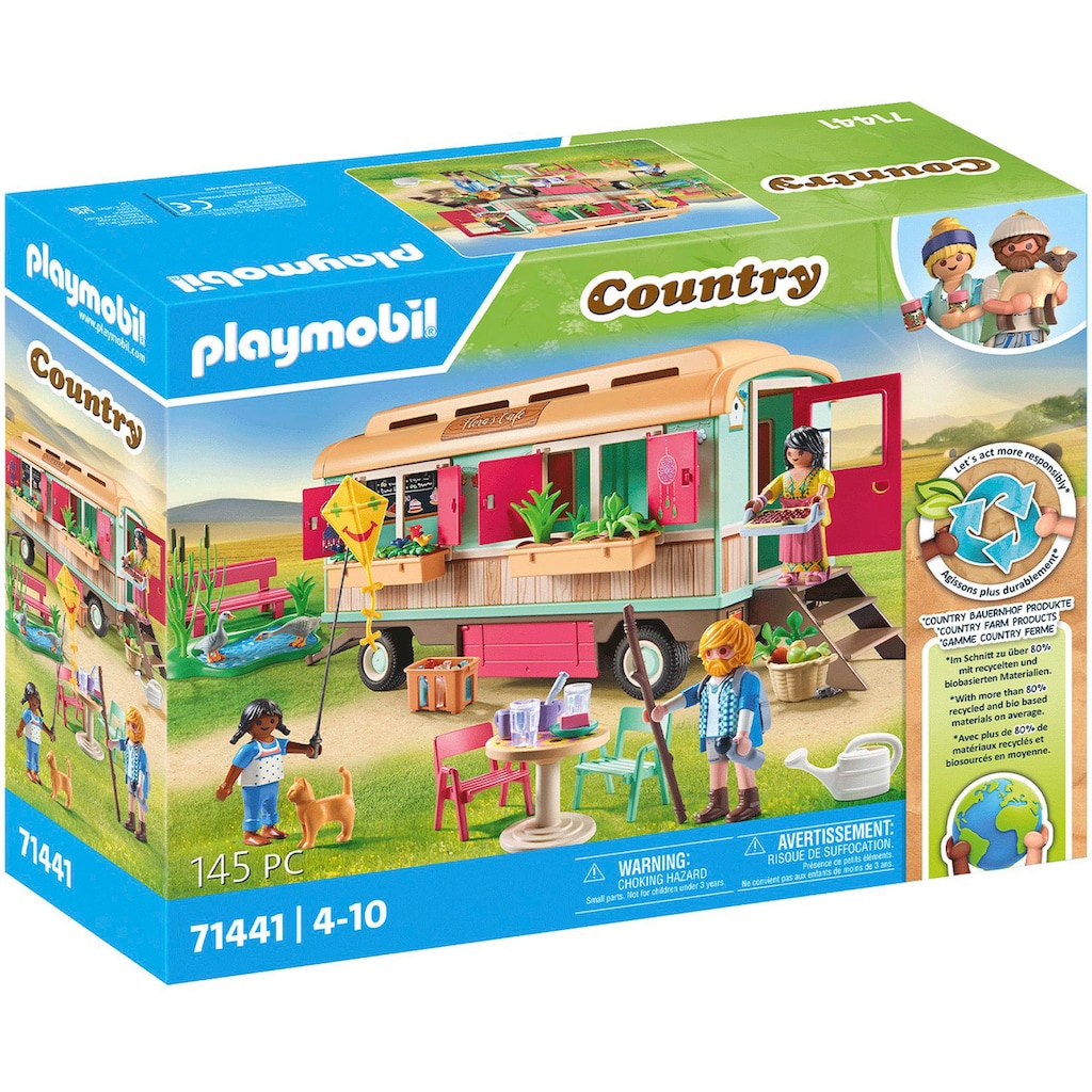 Playmobil® Konstruktions-Spielset »Gemütliches Bauwagencafé (71441), Country«, (145 St.)