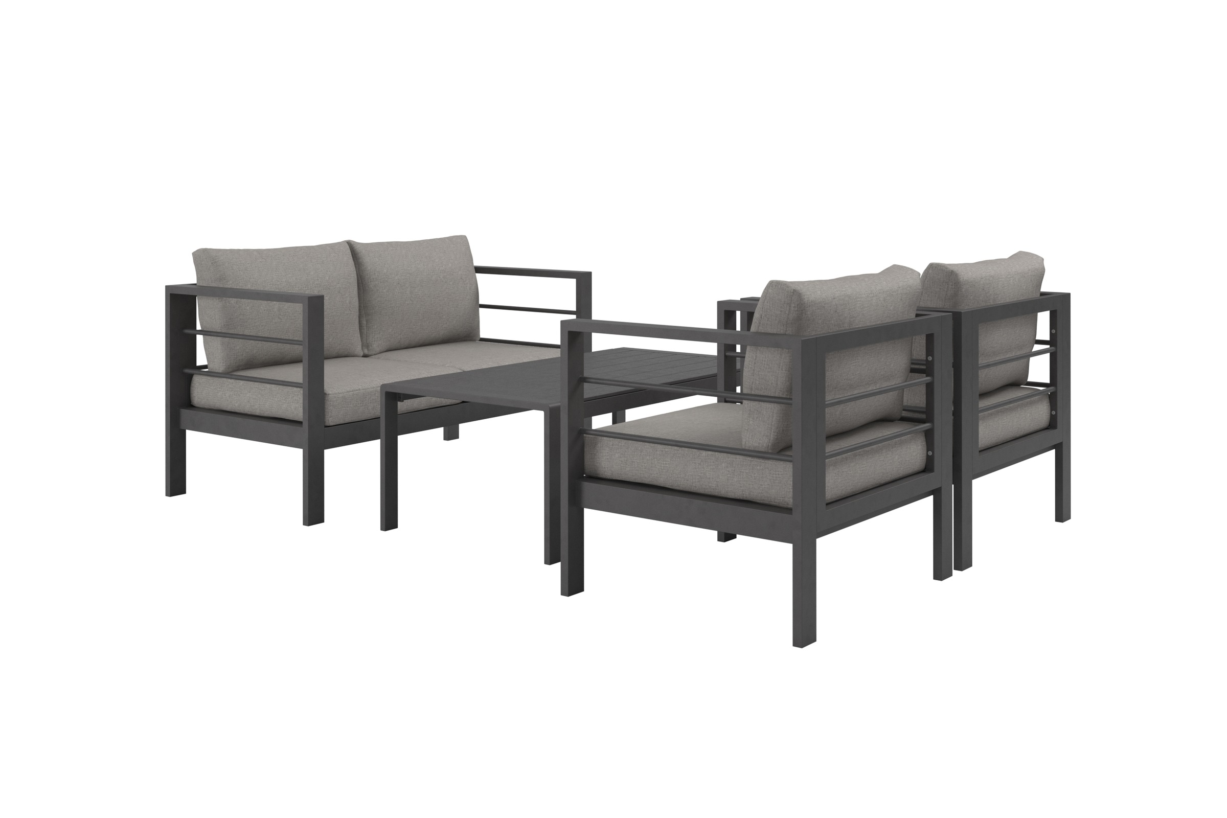 KONIFERA Gartenlounge-Set »»New Jersey«« Set, 1x2er Sofa, 2 Sessel, Tisch 6 günstig online kaufen
