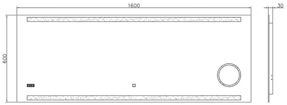 Talos LED-Lichtspiegel »King«, 160x60 cm, energiesparend