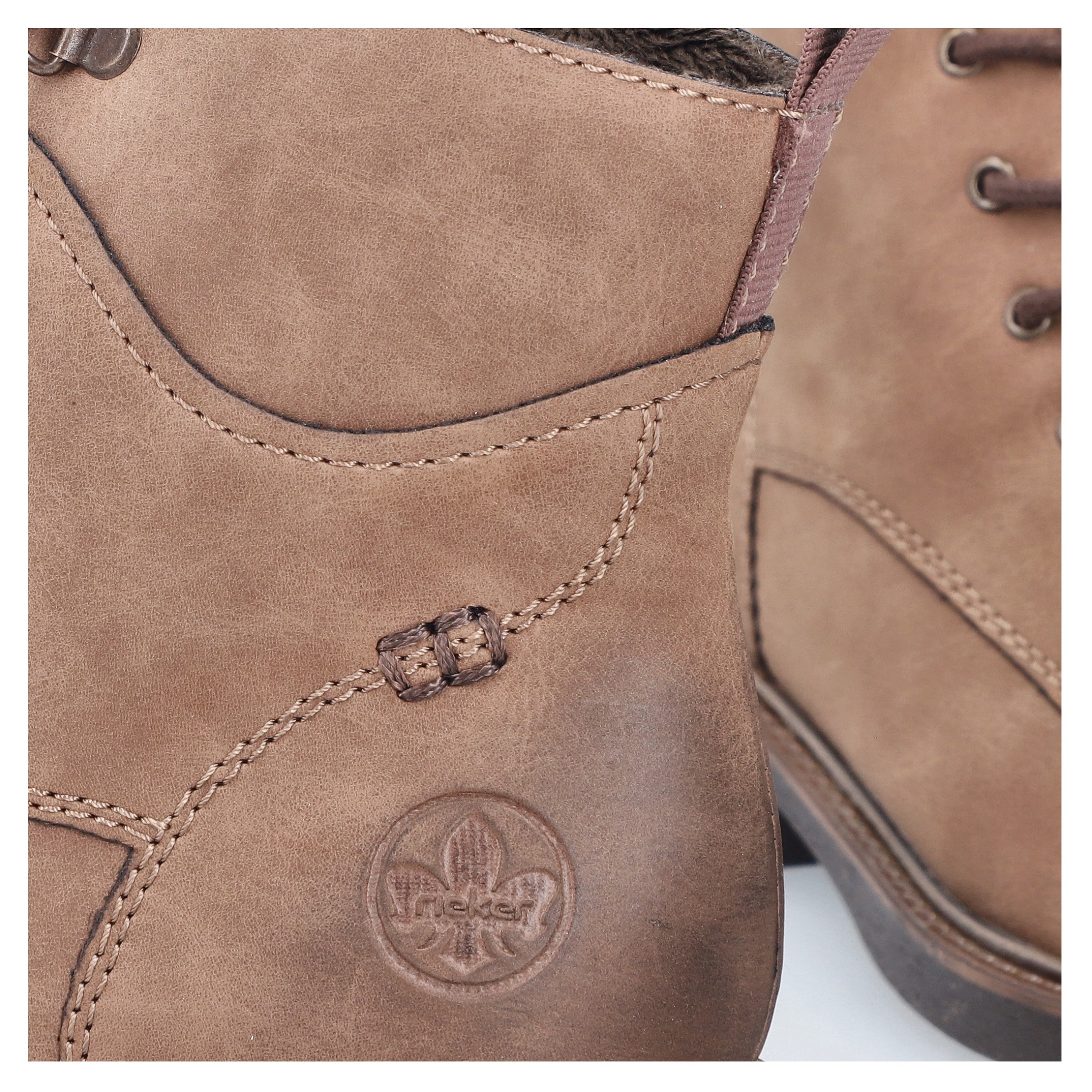 Rieker Schnürstiefelette, Schnürboots, Casual-Boots in aktueller Used-Optik