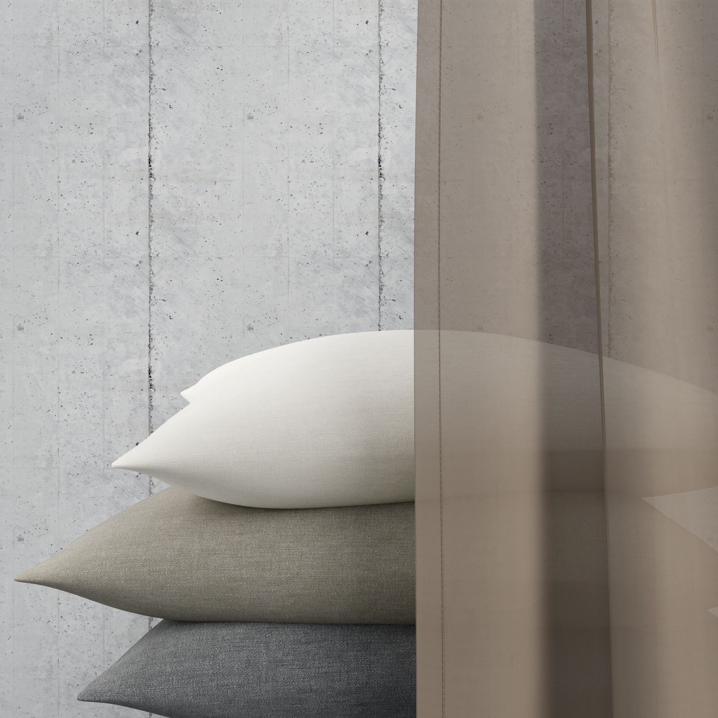 Neutex for you! Vorhang nach Maß »EVA«, (1 St.), Uni-Voile mit elegantem Glanz