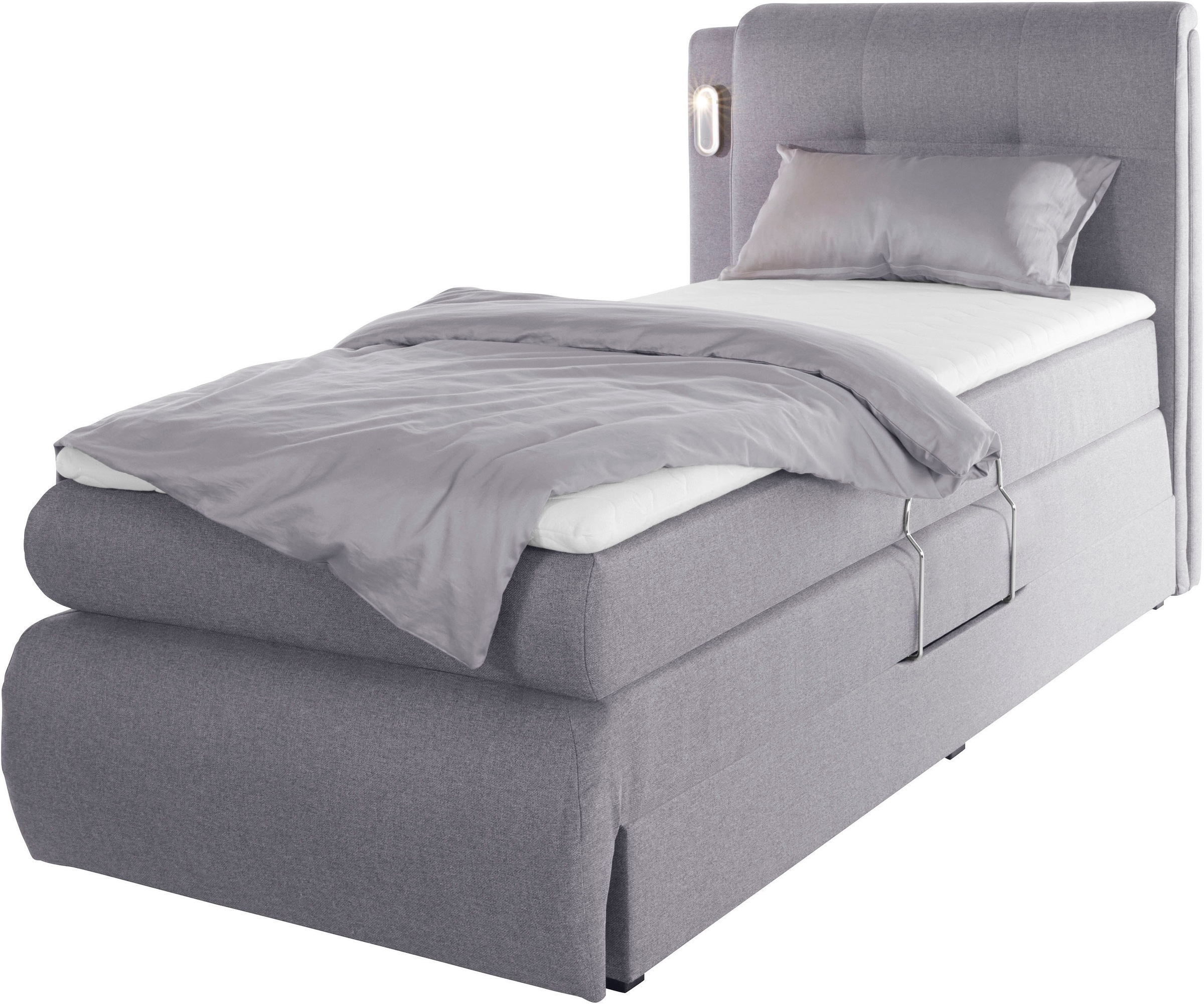 COLLECTION AB Boxspringbett »Borna«, inklusive Bettkasten, LED-Beleuchtung günstig online kaufen