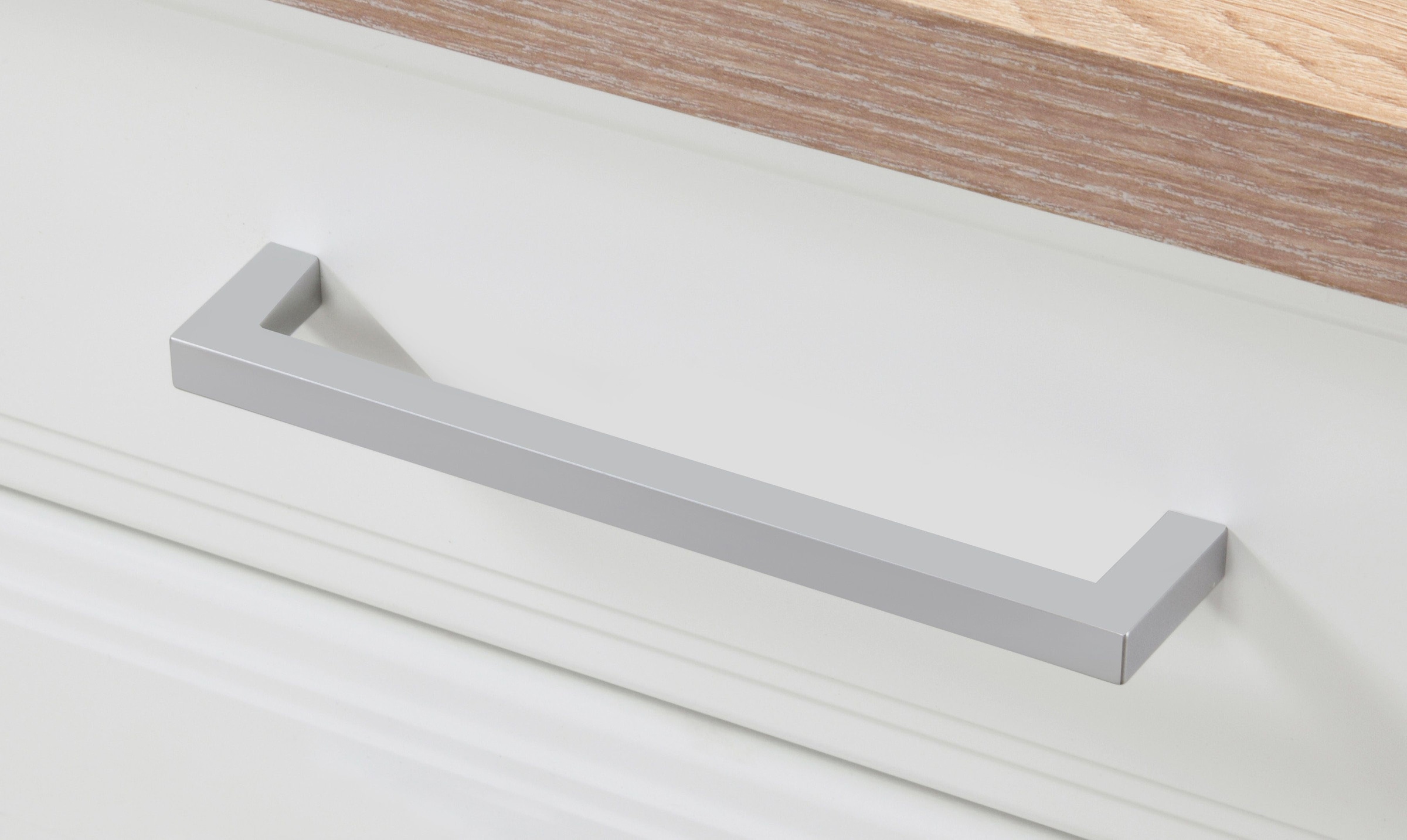 HELD MÖBEL Küchenzeile »Stockholm«, Breite 310 cm, mit hochwertigen MDF Fronten im Landhaus-Stil