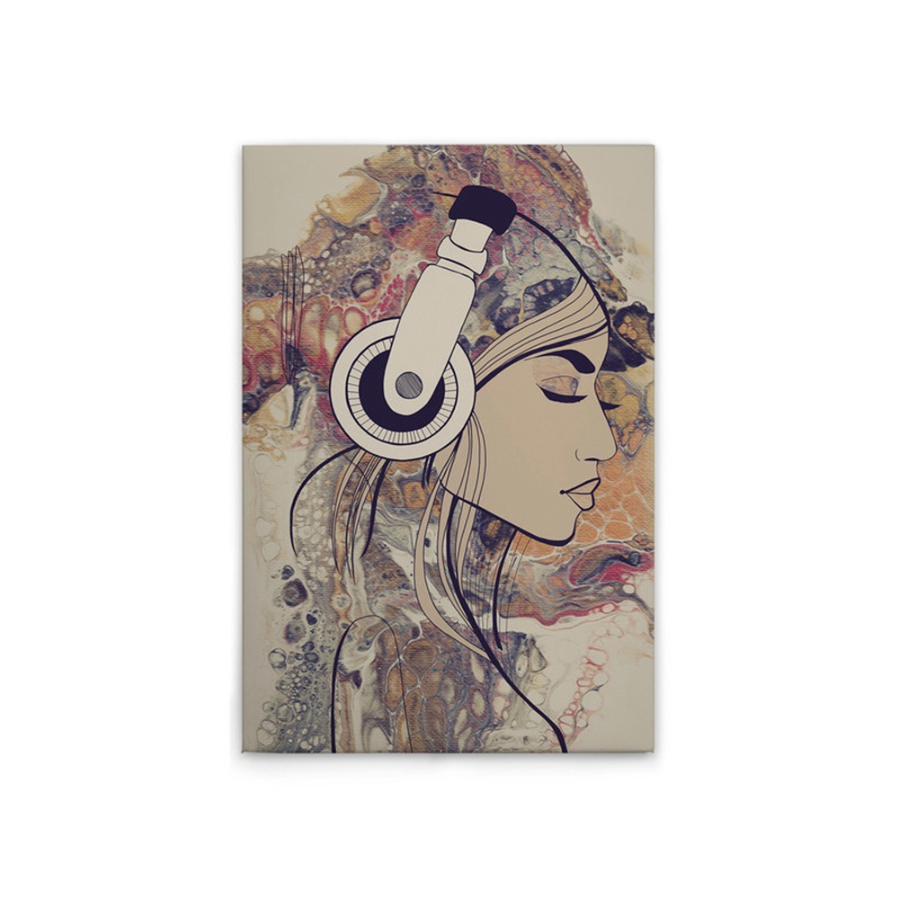 A.S. Création Leinwandbild »Acryl Lady 3 - Wandbild Bunt Creme Beige Keilra günstig online kaufen