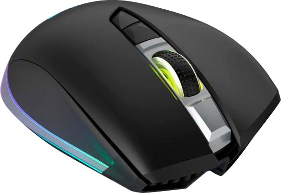 uRage Gaming-Maus »PC Gaming Maus kabellos, ergonomisch, optisch, Rechtshänder, Schwarz«, Funk