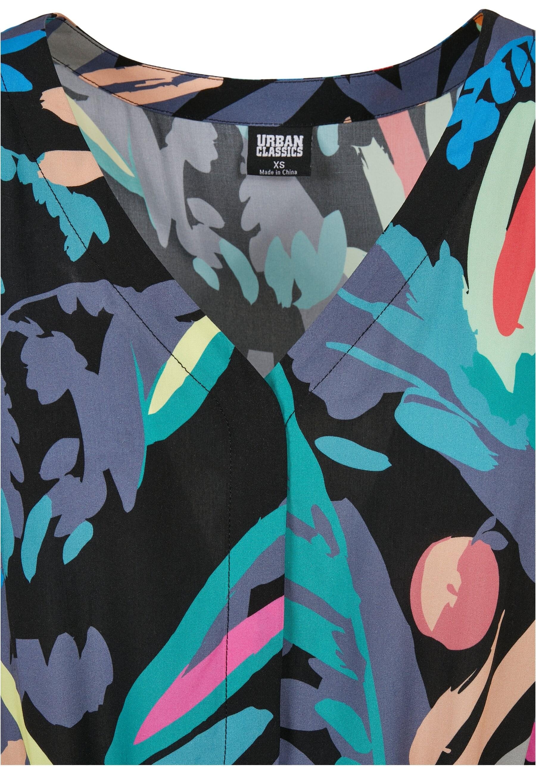 URBAN CLASSICS Jumpsuit »Urban Classics Damen Ladies Short Viscose Belt Jumpsuit« 1 Stk.