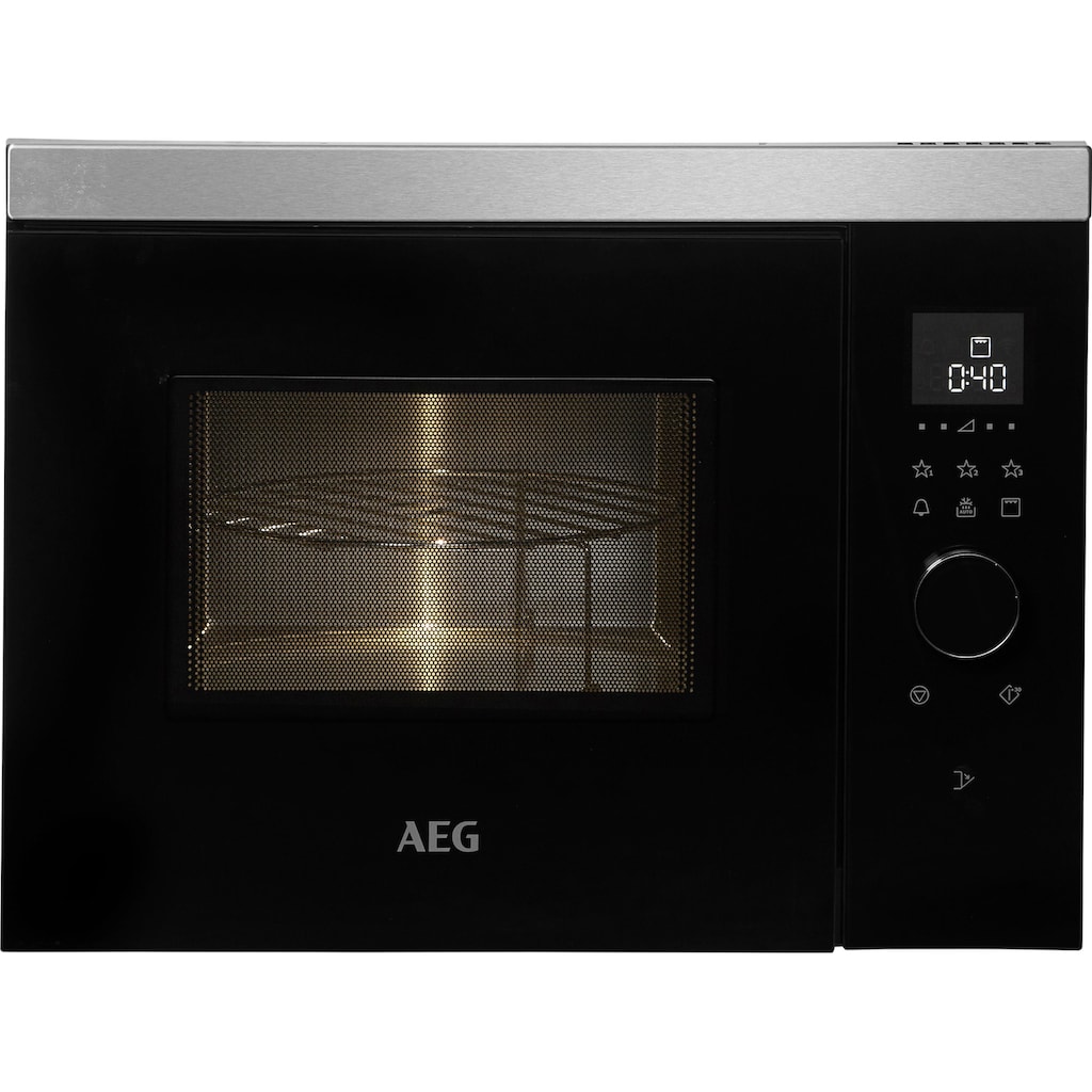 AEG Einbau-Mikrowelle »MBB1755DEM«, Mikrowelle-Grill, 800 W