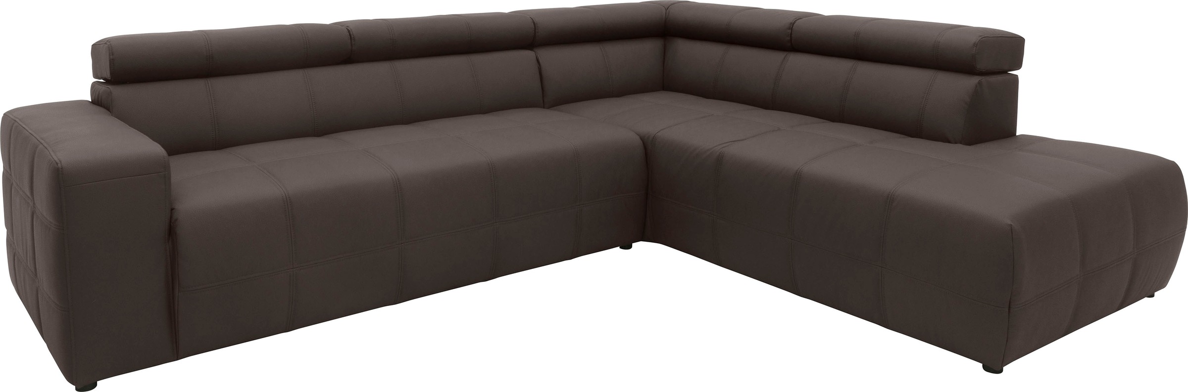 DOMO collection Ecksofa "Brandon L-Form, auch in Leder", inklusive Kopfteil günstig online kaufen