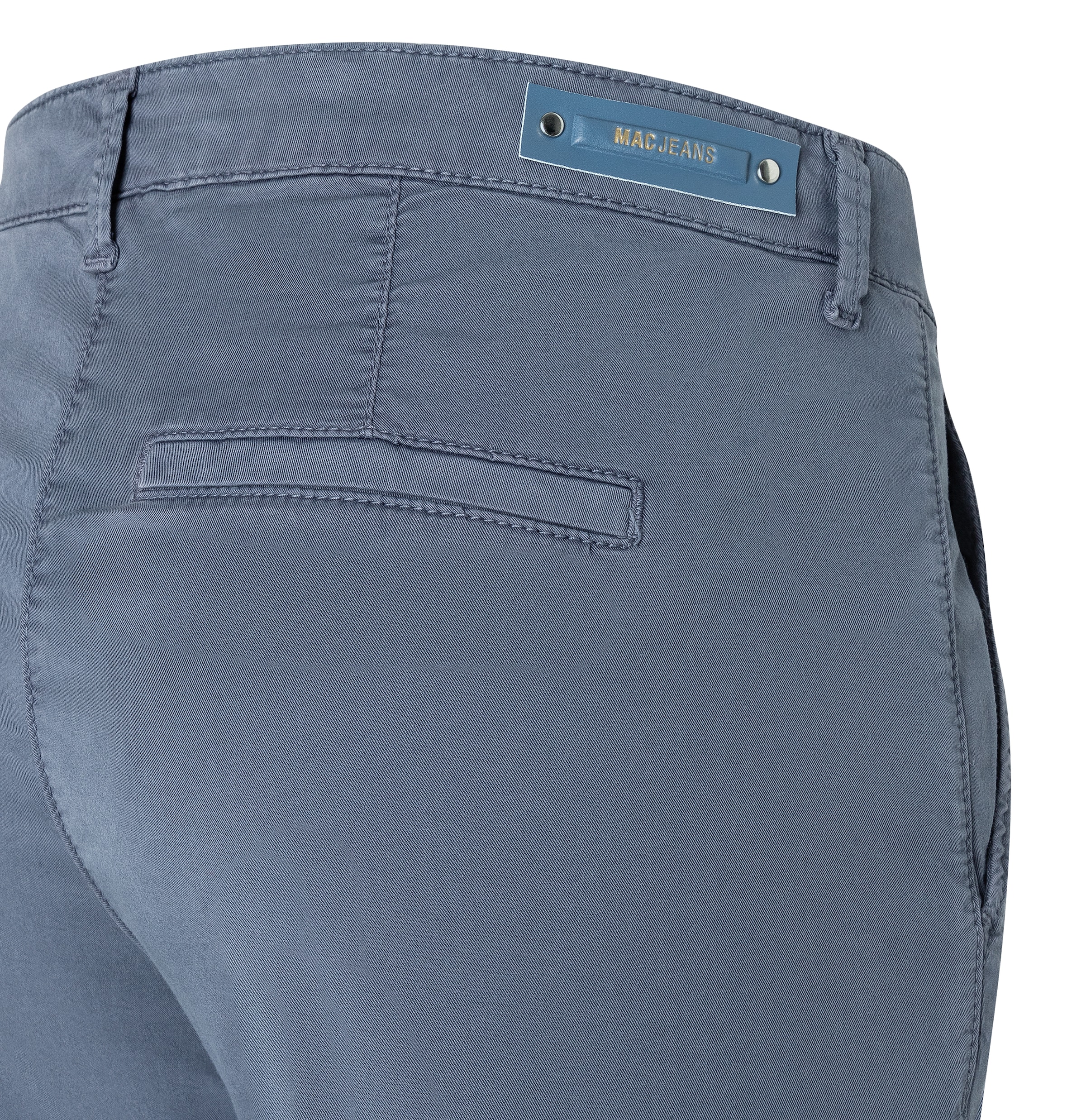 MAC Chinohose »CHINO turn up«, mit dezentem Glanz, elegant und sportiv zugleich