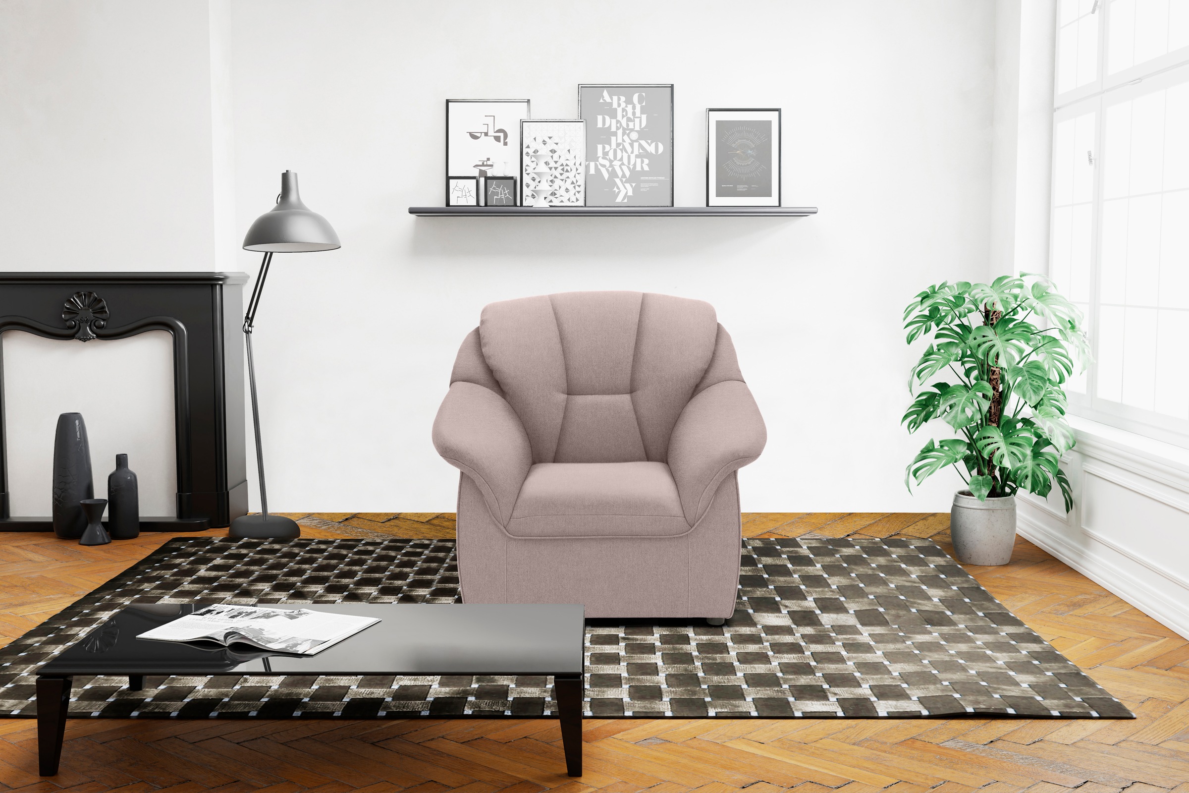 DOMO collection Sessel »Faenza für kleine Räume, zeitlos und elegant, kompa günstig online kaufen