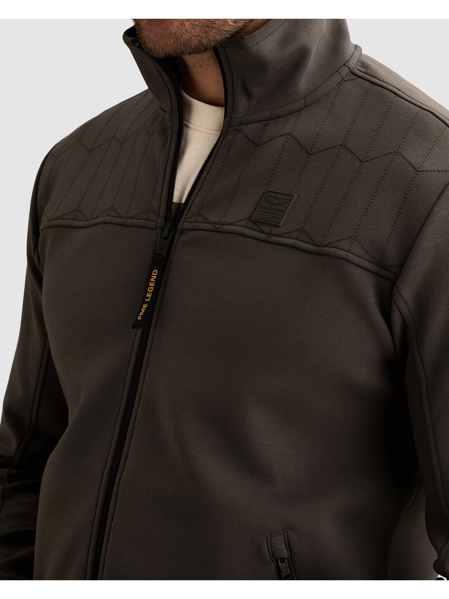 PME LEGEND Sweatjacke Vorderteil mit Passe
