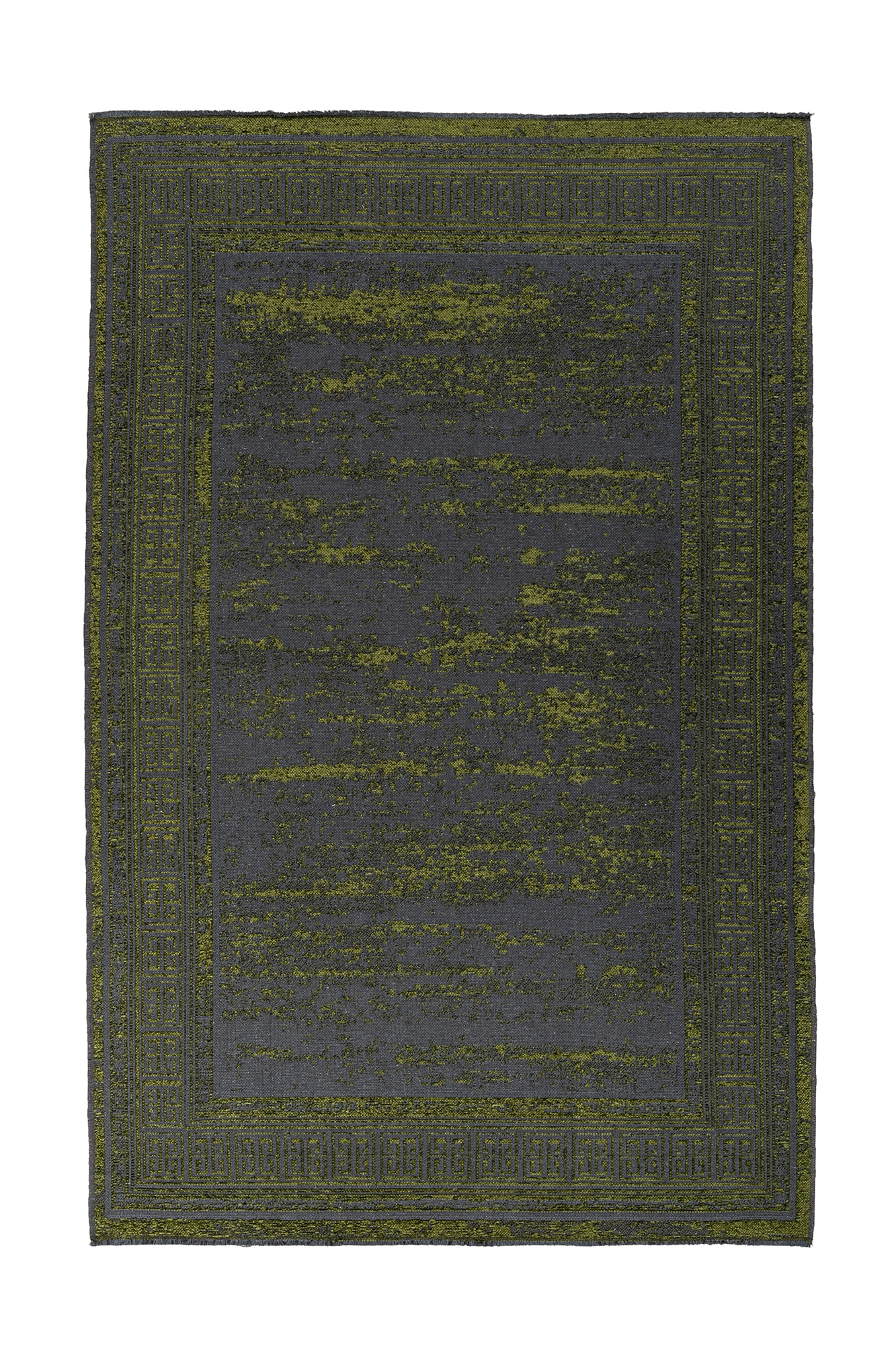 Kayoom Teppich »Kalea 325«, rechteckig, 8 mm Höhe, Flachgewebeteppich mit Relief-Design, Used-Look, moderne Farben