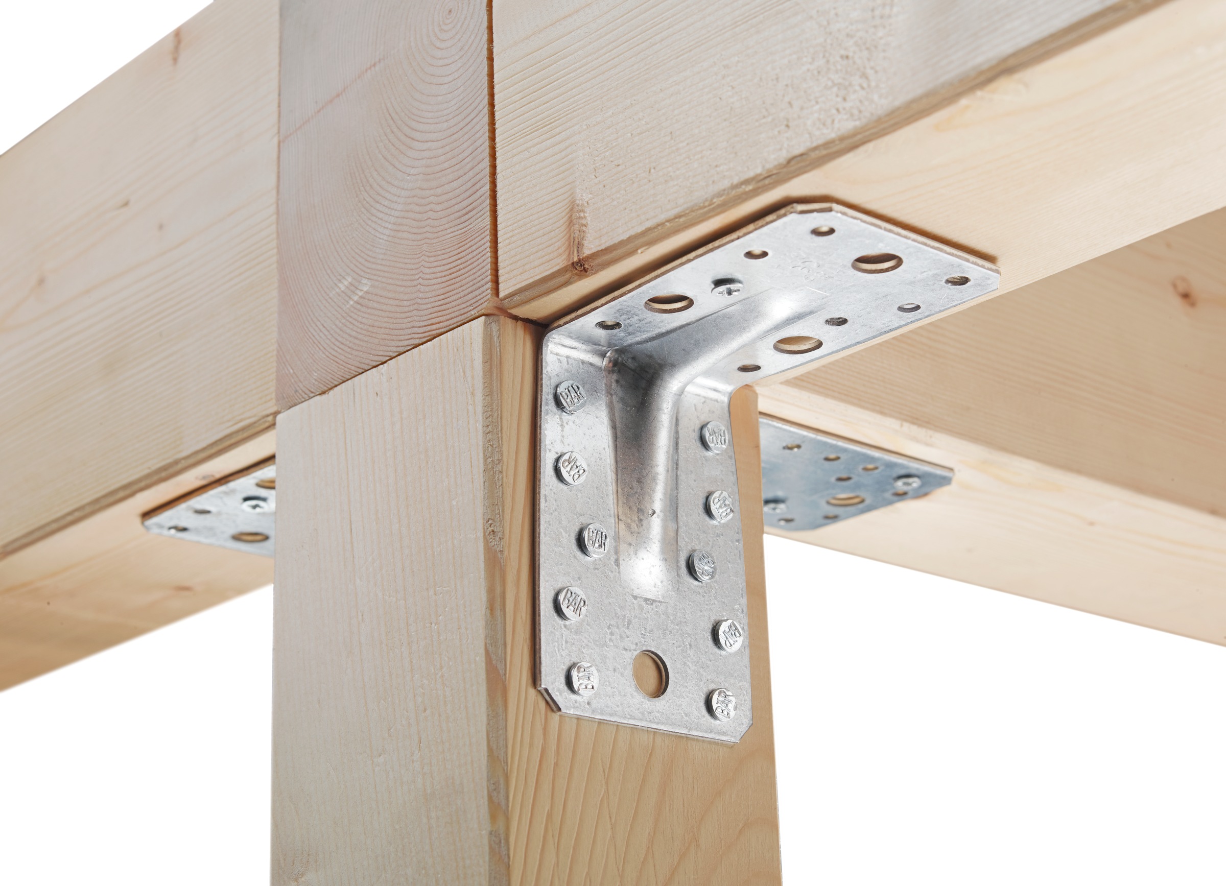 Alberts Winkelverbinder, (Set, 25 St.), Schwerlast-Winkelverbinder mit Sicke, Handwerkerpack