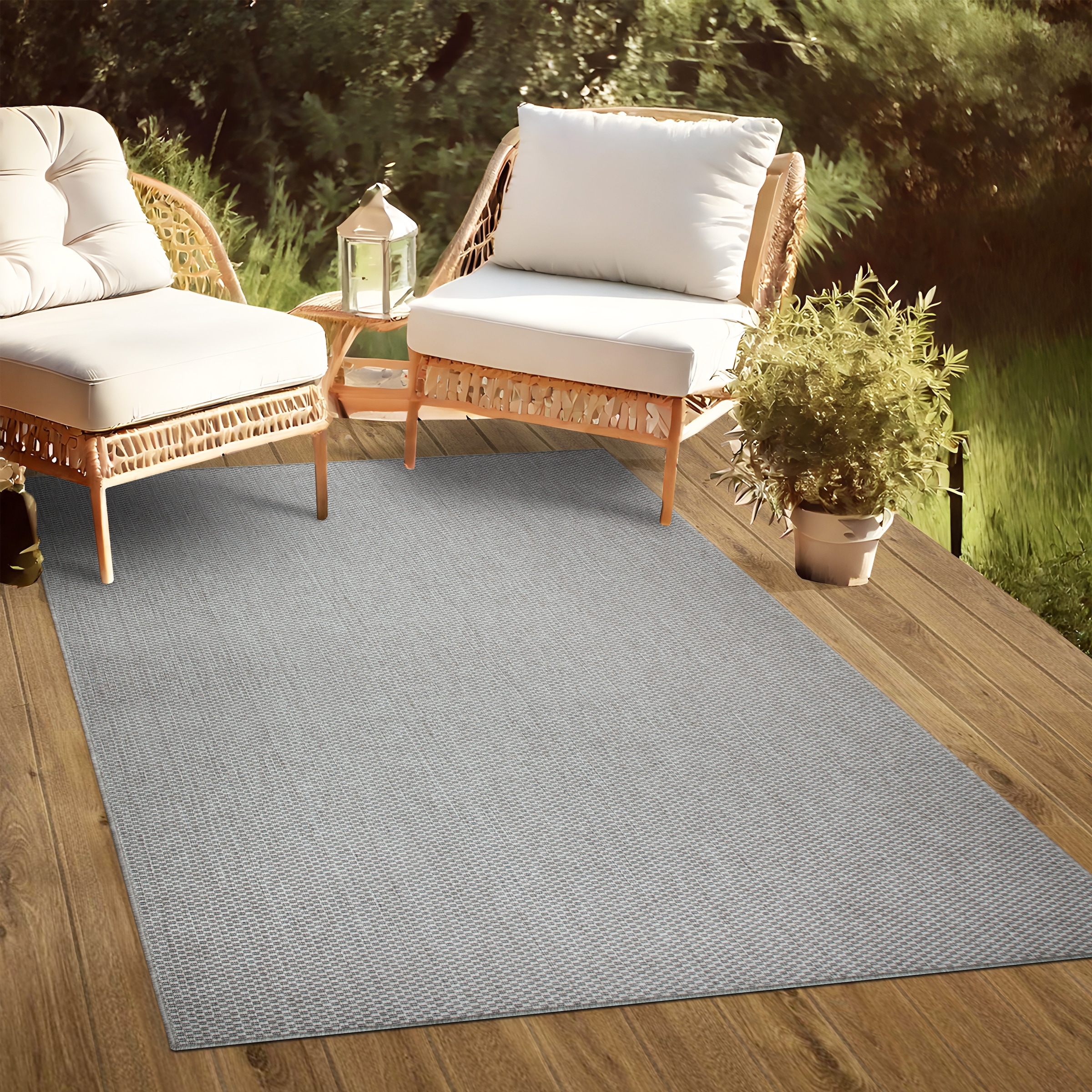 my home Teppich »Venedig auch als Läufer erhältlich«, rechteckig, 4 mm Höhe, In- und Outdoor geeignet, Sisal-Optik, Wetterfest & UV-beständig