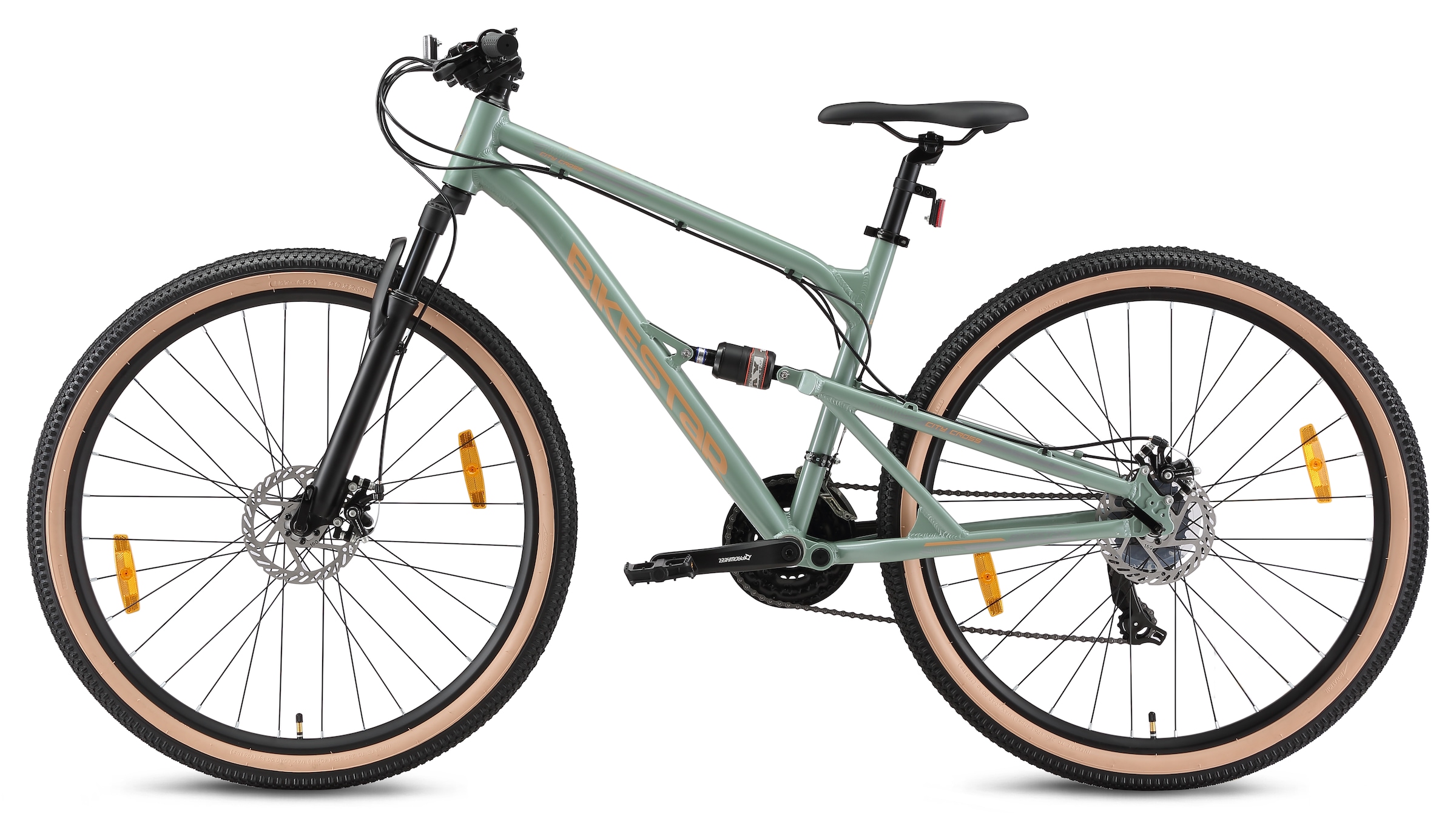 Bikestar Mountainbike 21 Gang Shimano RD-TY300 Schaltwerk Kettenschaltung für Damen und Herren, Kettenschaltung