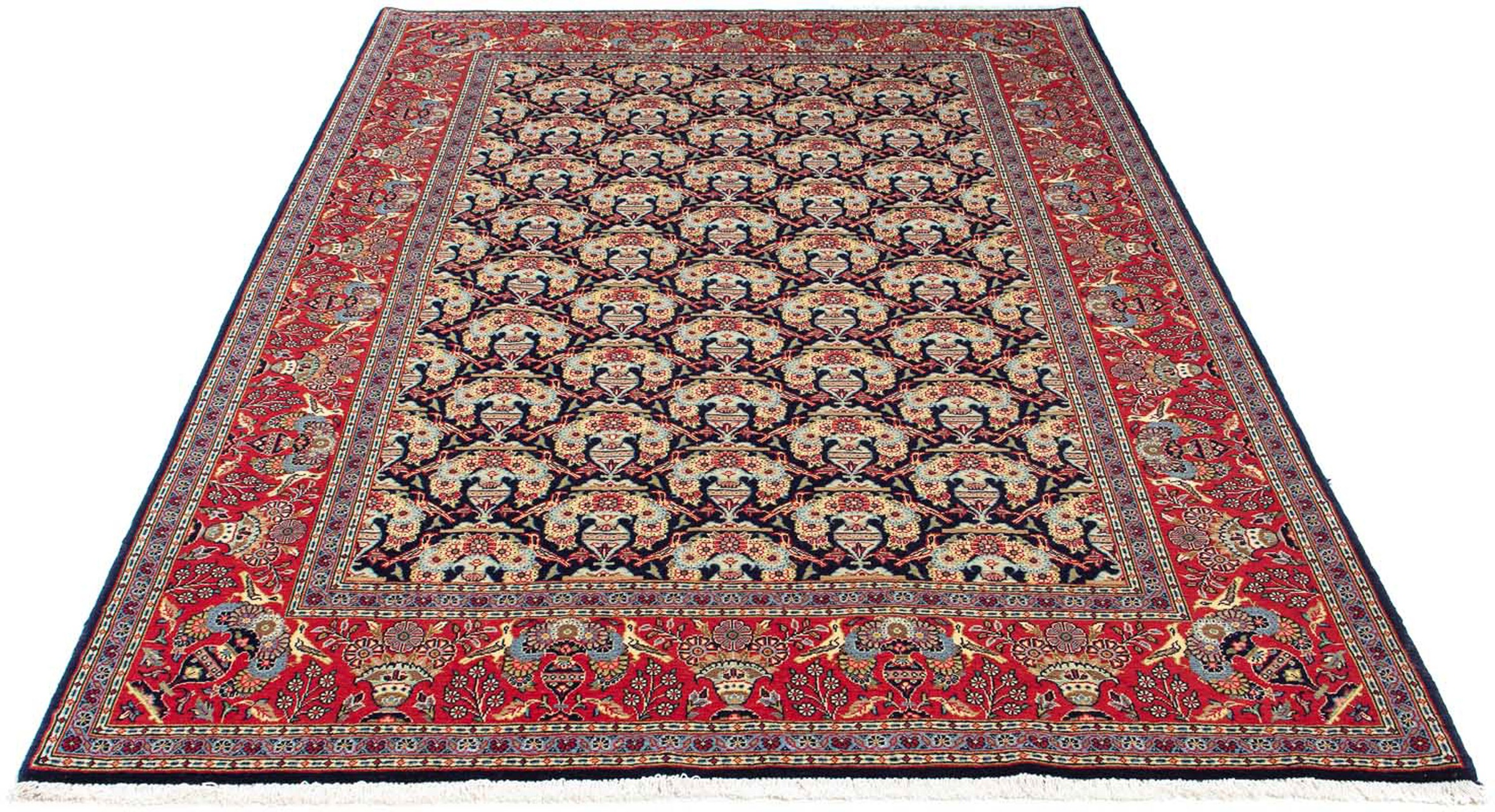 morgenland Orientteppich »Perser - Keshan - 223 x 145 cm - dunkelblau«, rec günstig online kaufen