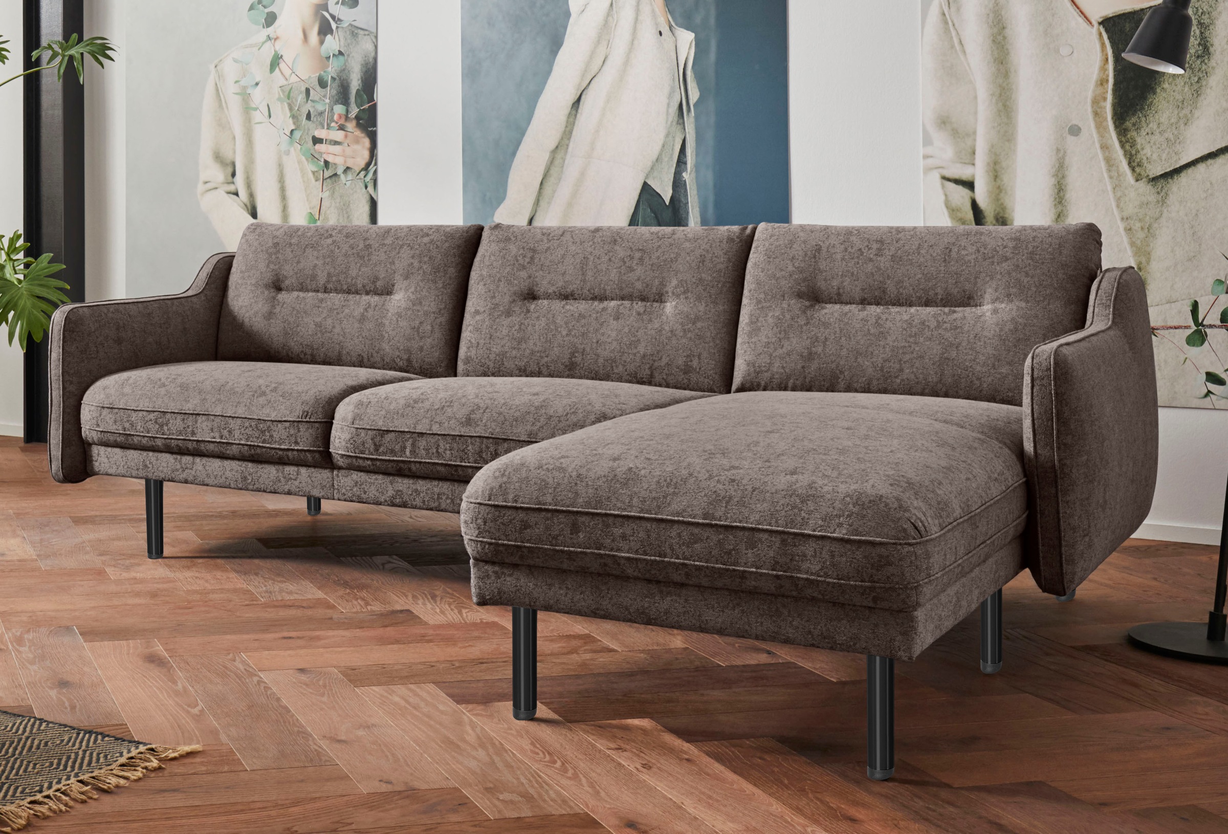 andas Ecksofa »Nordfyn L-Form«, edles Design in 3 Bezugsqualitäten, Design günstig online kaufen