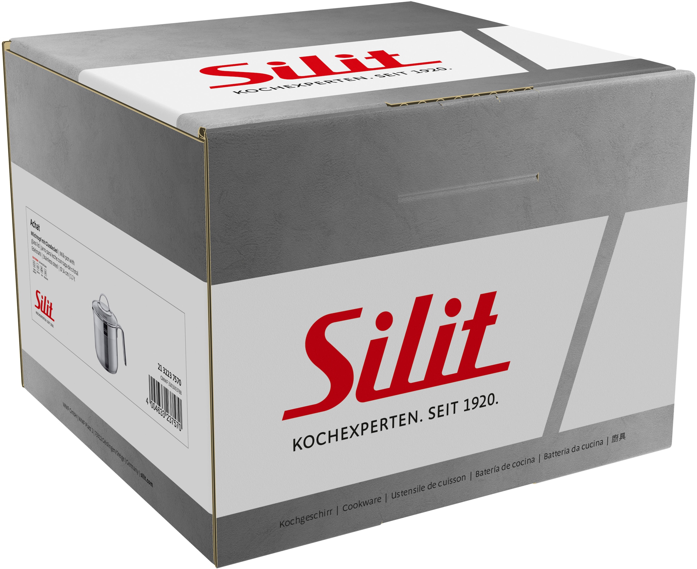 Silit Milchtopf »Achat«, Edelstahl 18/10, (2 tlg.), rostfrei, Silitherm-Allherdboden, induktionsgeeignet