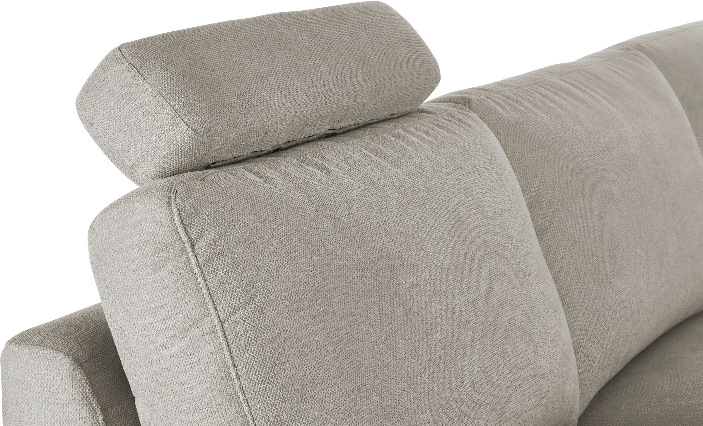 3C Candy Ecksofa »Lecce, wahlweise PUR-Schaumstoff oder Tonnentaschenfederkern«, Bett im 2,5-Sitzer, teilmotorische Schlaffunktion im Longchair, L-Form