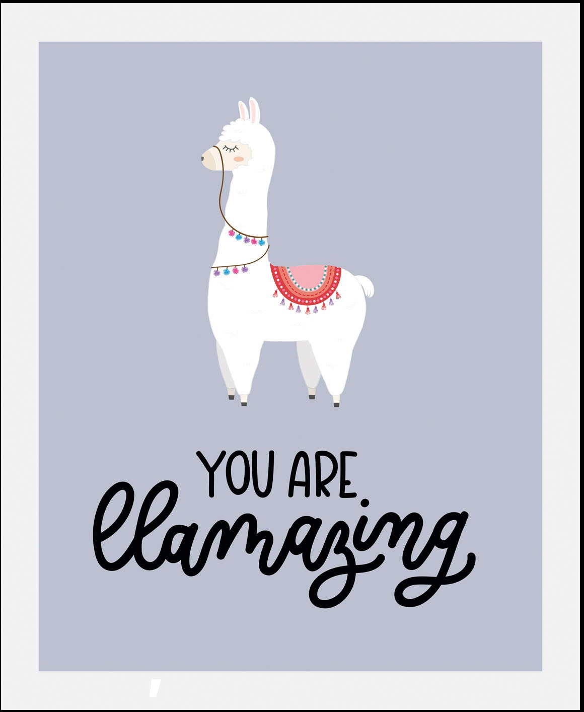 queence Bild »Llamazing« 1 Stk. tlg. gerahmt günstig online kaufen