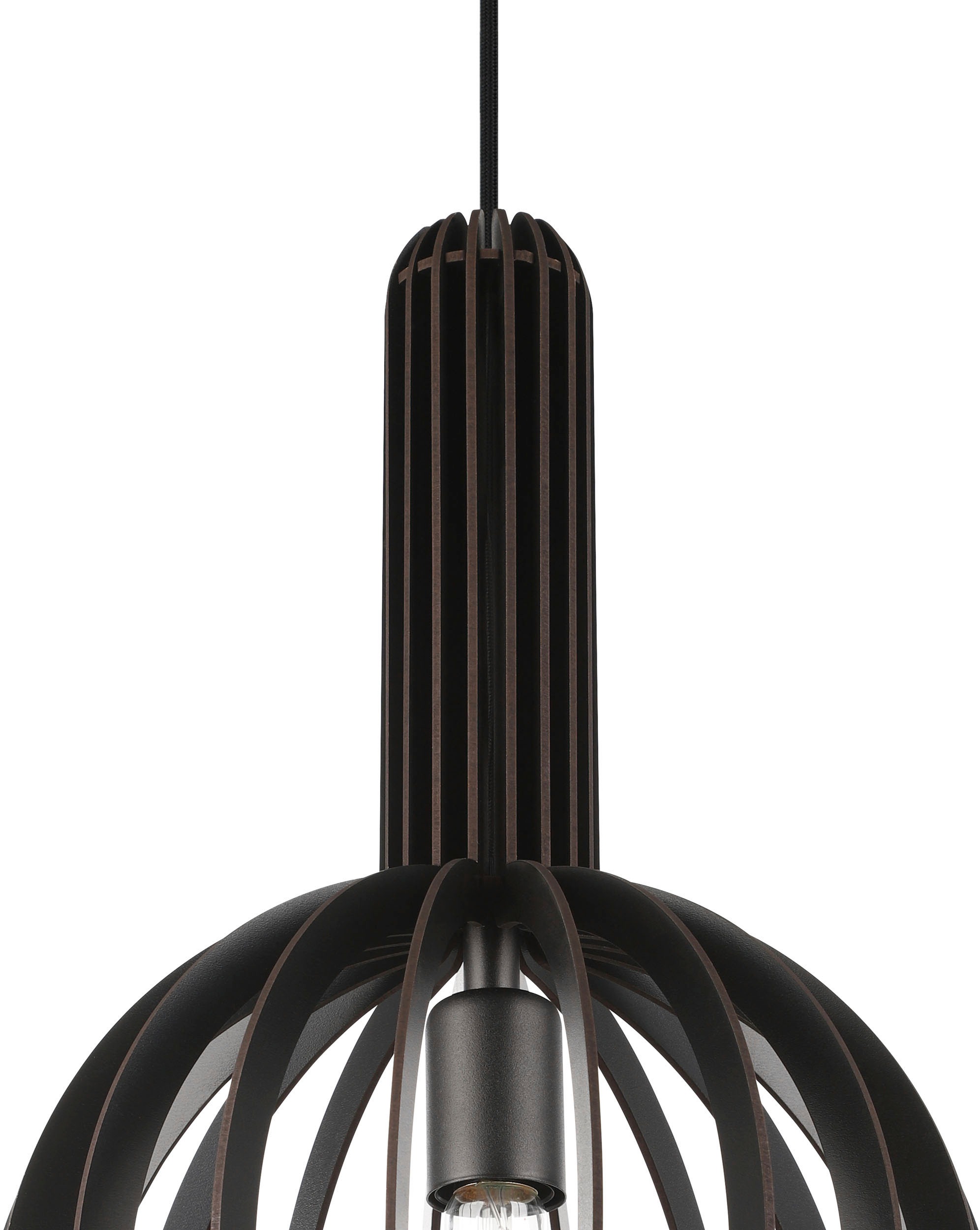EGLO Hängeleuchte »VELASCO«, Leuchtmittel E27 | ohne Leuchtmittel-ohne Leuchtmittel, Hängeleuchte, H110 x Ø31 cm, schwarz, 1X40W exkl.
