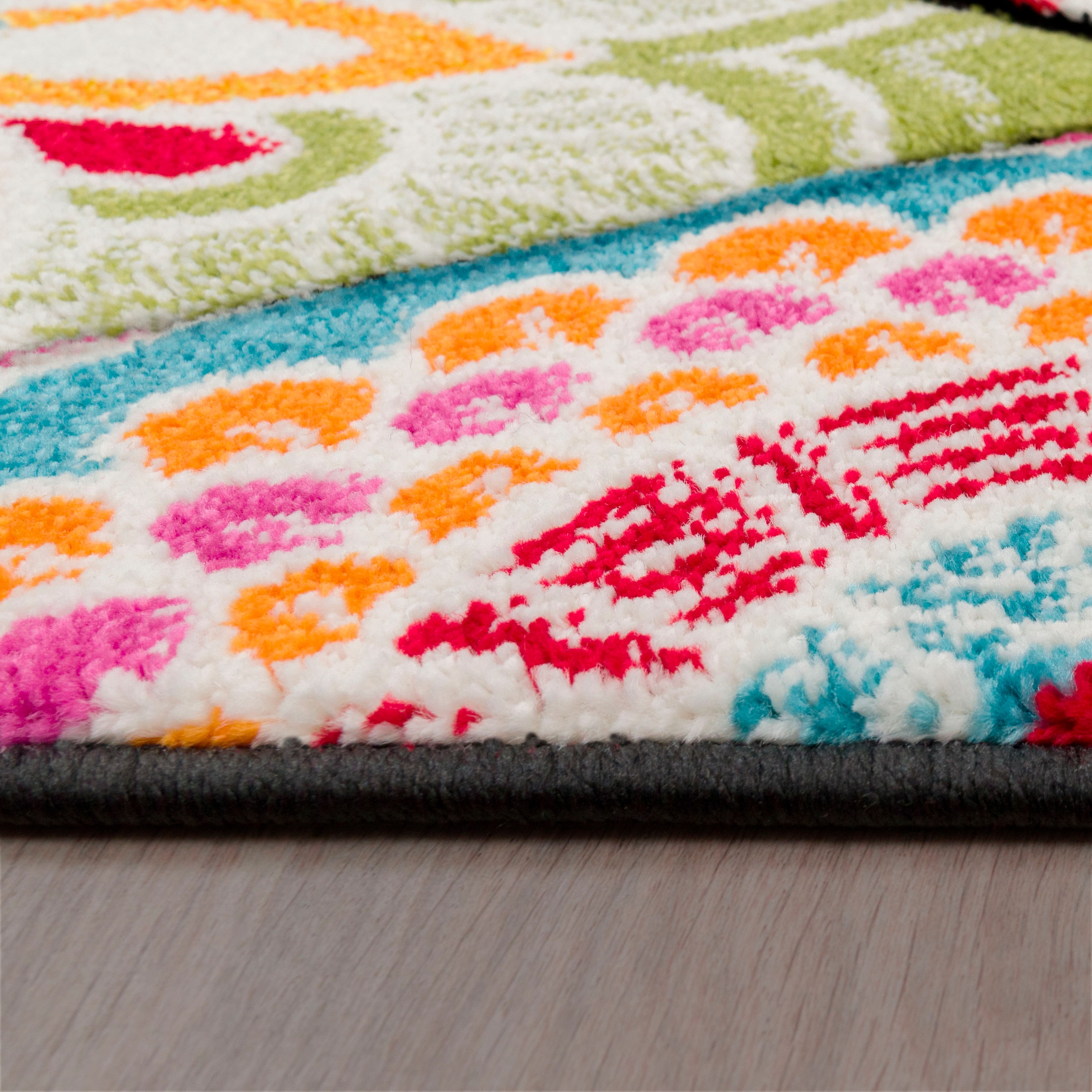 Paco Home Teppich »Vistoso 631«, rechteckig, 17 mm Höhe, Kurzflor, 3D-Design, modernes retro Motiv
